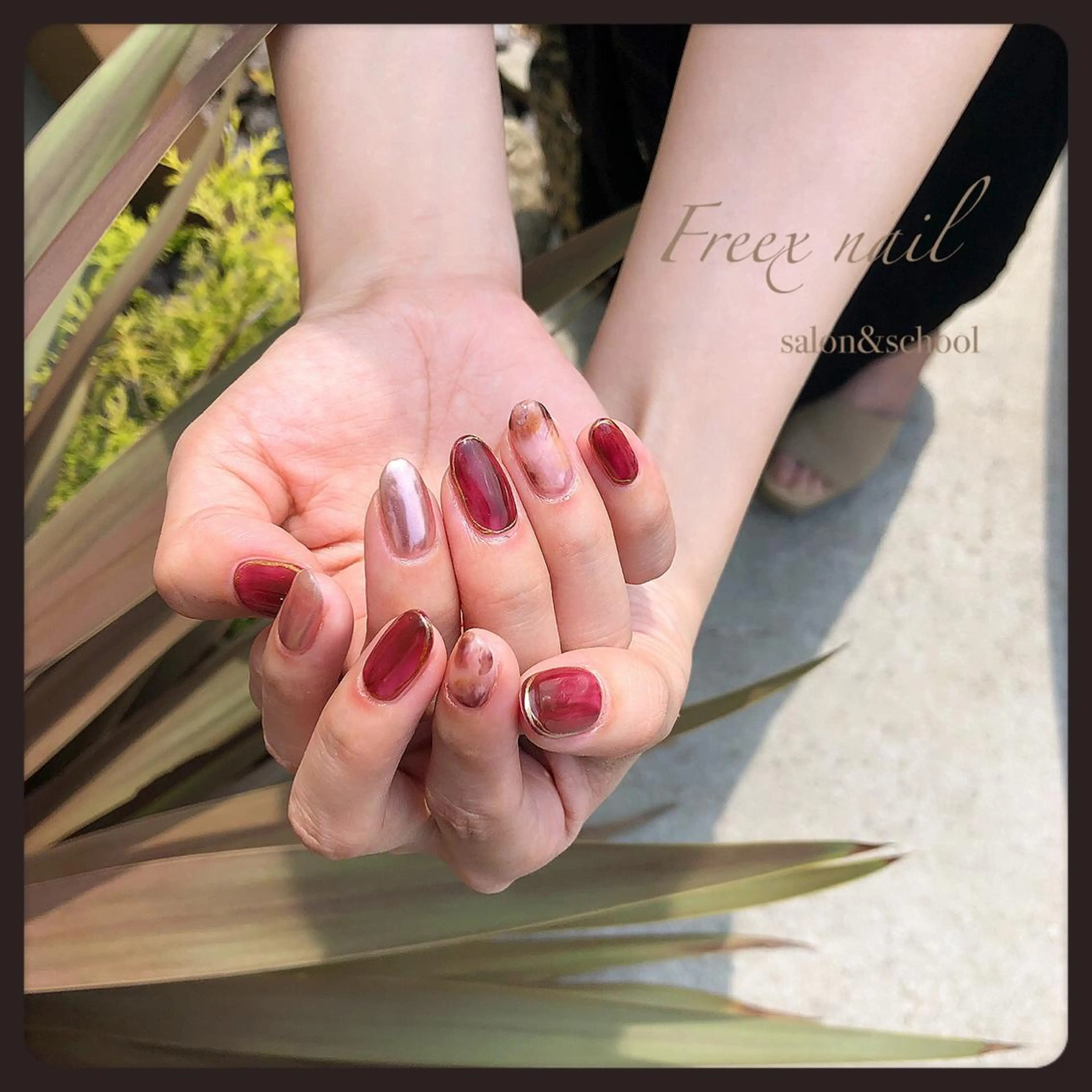 ネイル ハンドネイル ハンドケア freex nail /ニュアンス/個性派のネイルデザイン