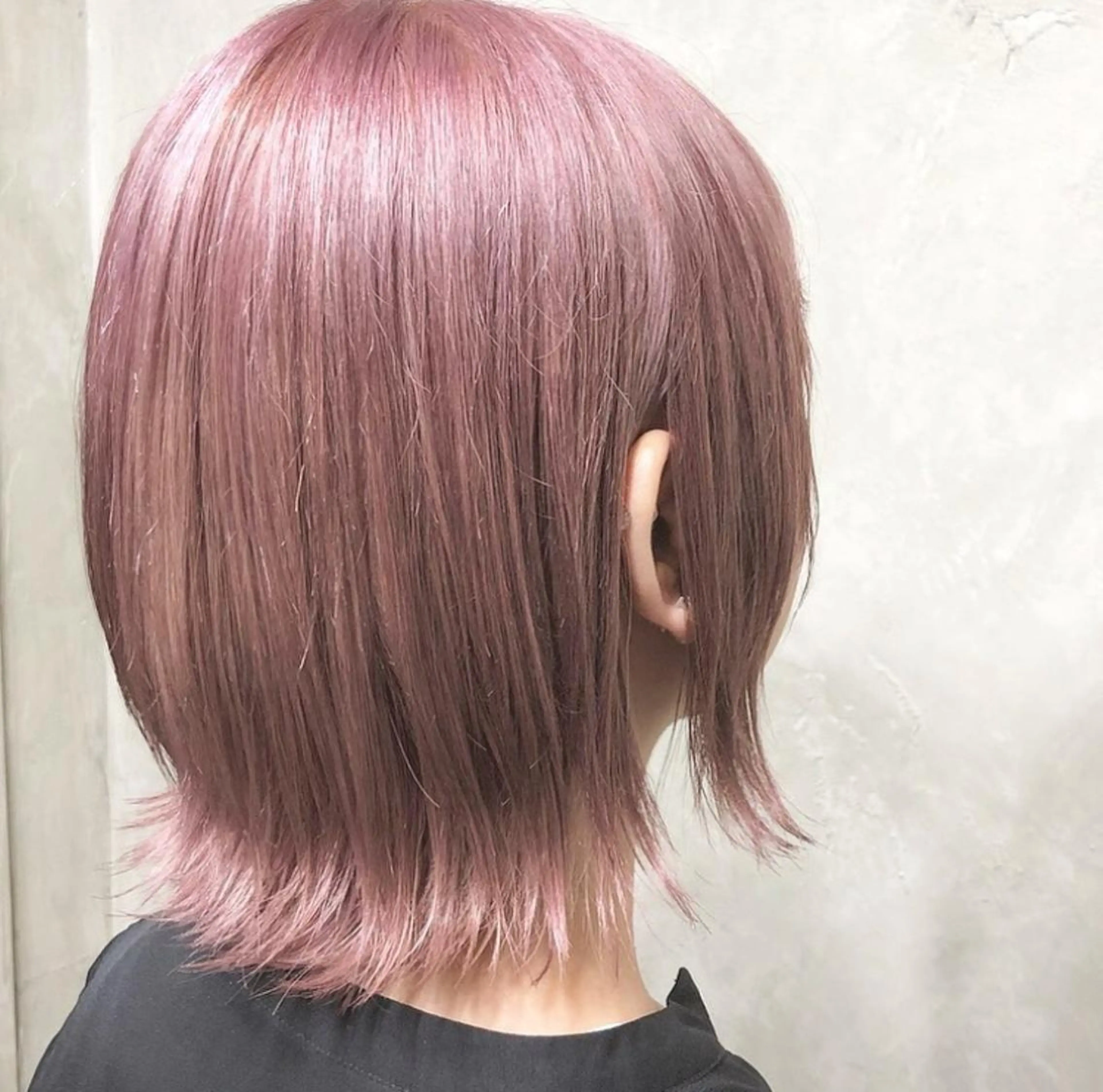 ショート カラー 艶ピンク*ヘアセット 🌙shioriのヘアスタイル
