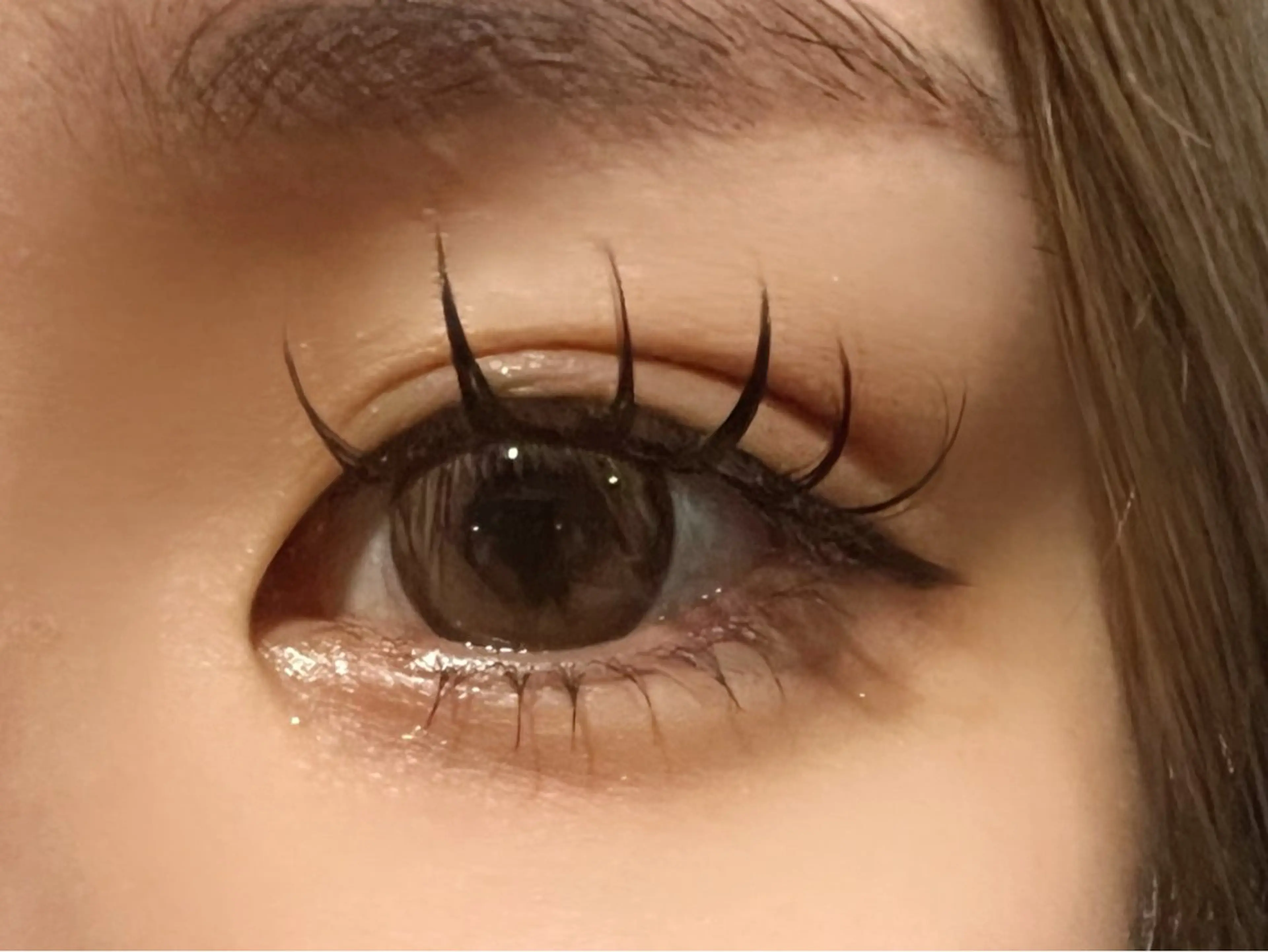 マツエク・マツパ バインドロック 下まつげエクステ 一重×まつ毛パーマ マツエク PROSOLrita 西風新都のマツエク・マツパデザイン