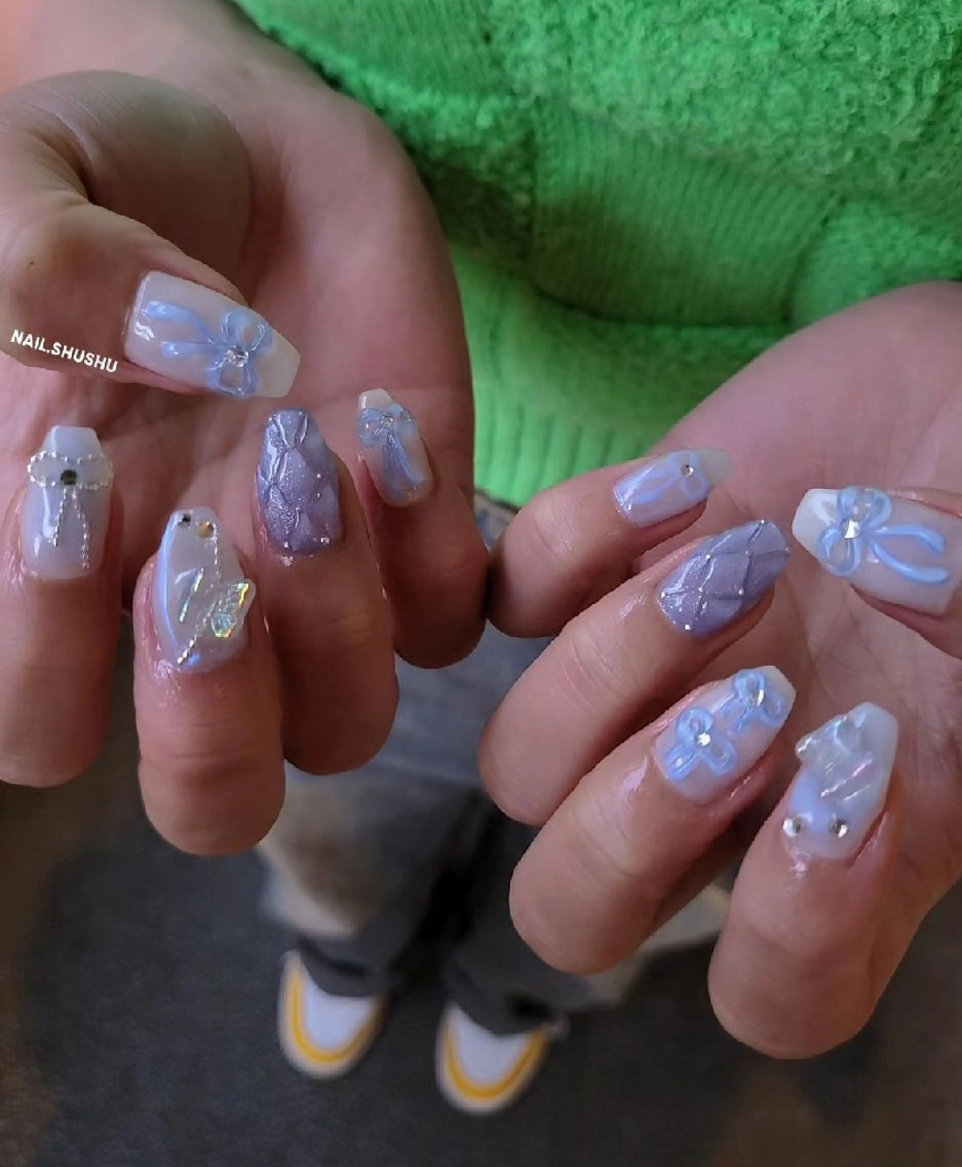 ネイル 3dパーツ/流行り 👧shushu❤️のネイルデザイン