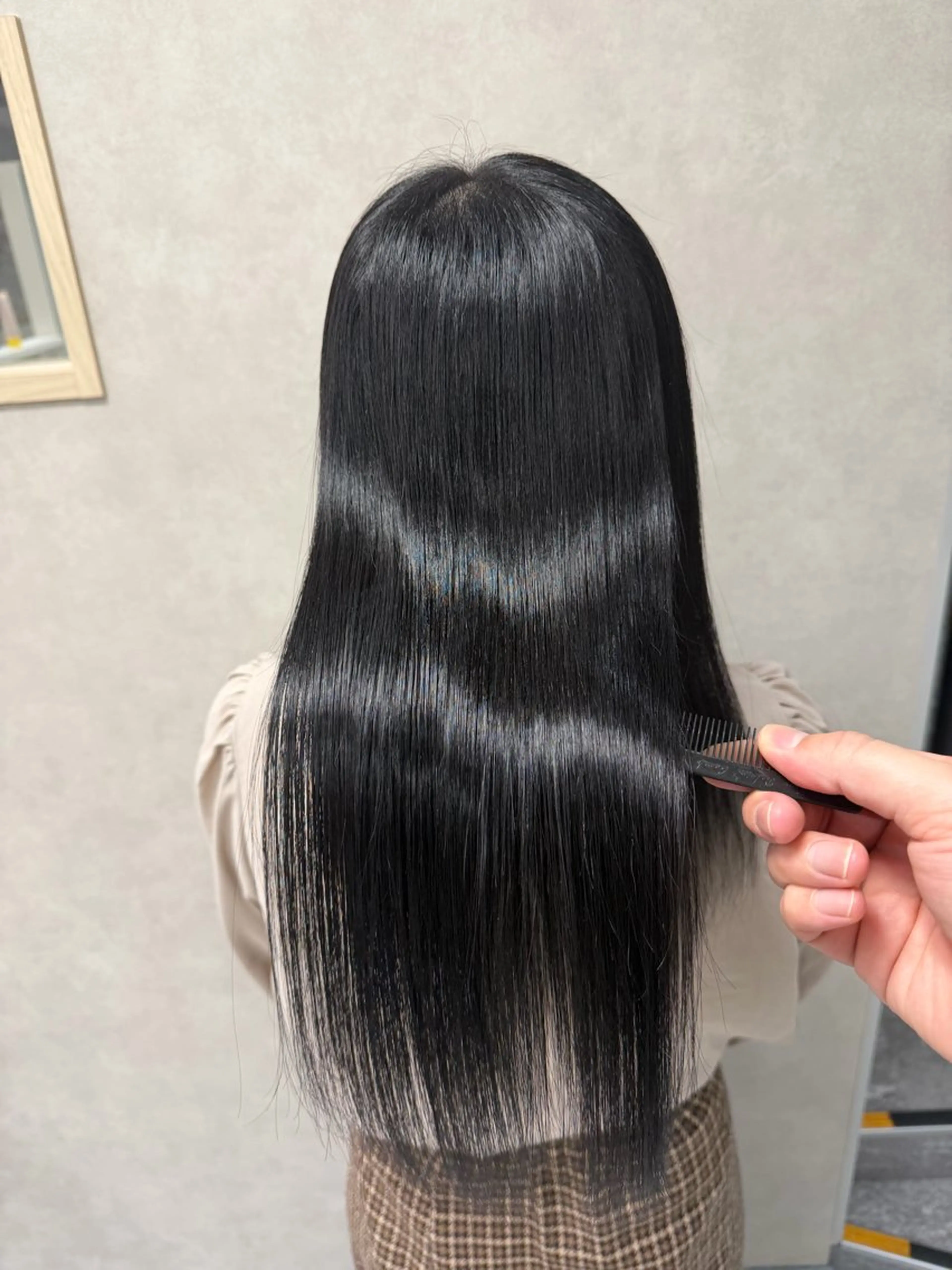 ロング パーマ 髪質改善 縮毛矯正 ストレートパーマ 縮毛矯正 トリートメント 髪質改善/縮毛矯正 /レイヤー岡部のヘアスタイル