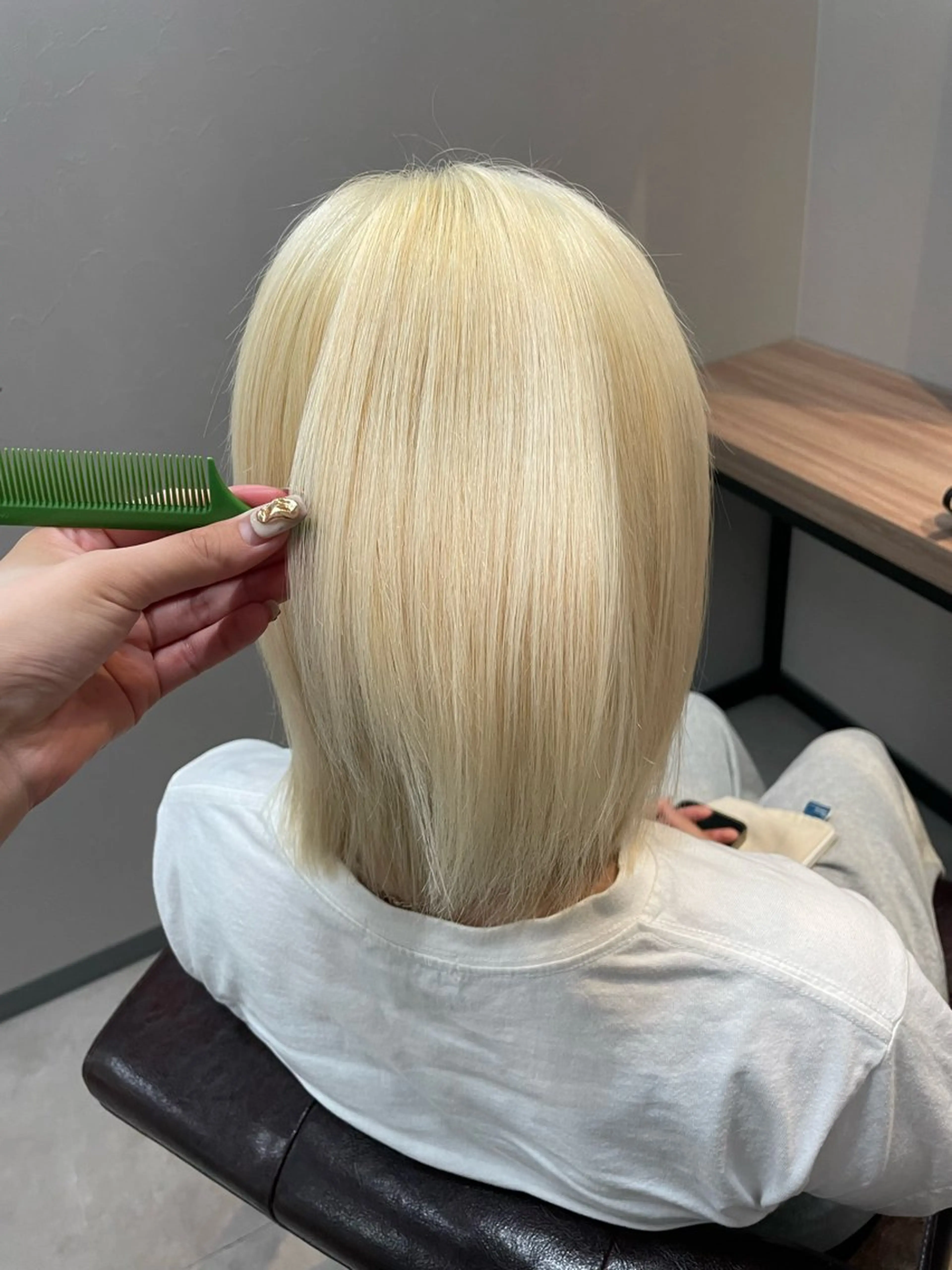 ミディアム 髪質改善カラー🫧 横浜/liberteのヘアスタイル