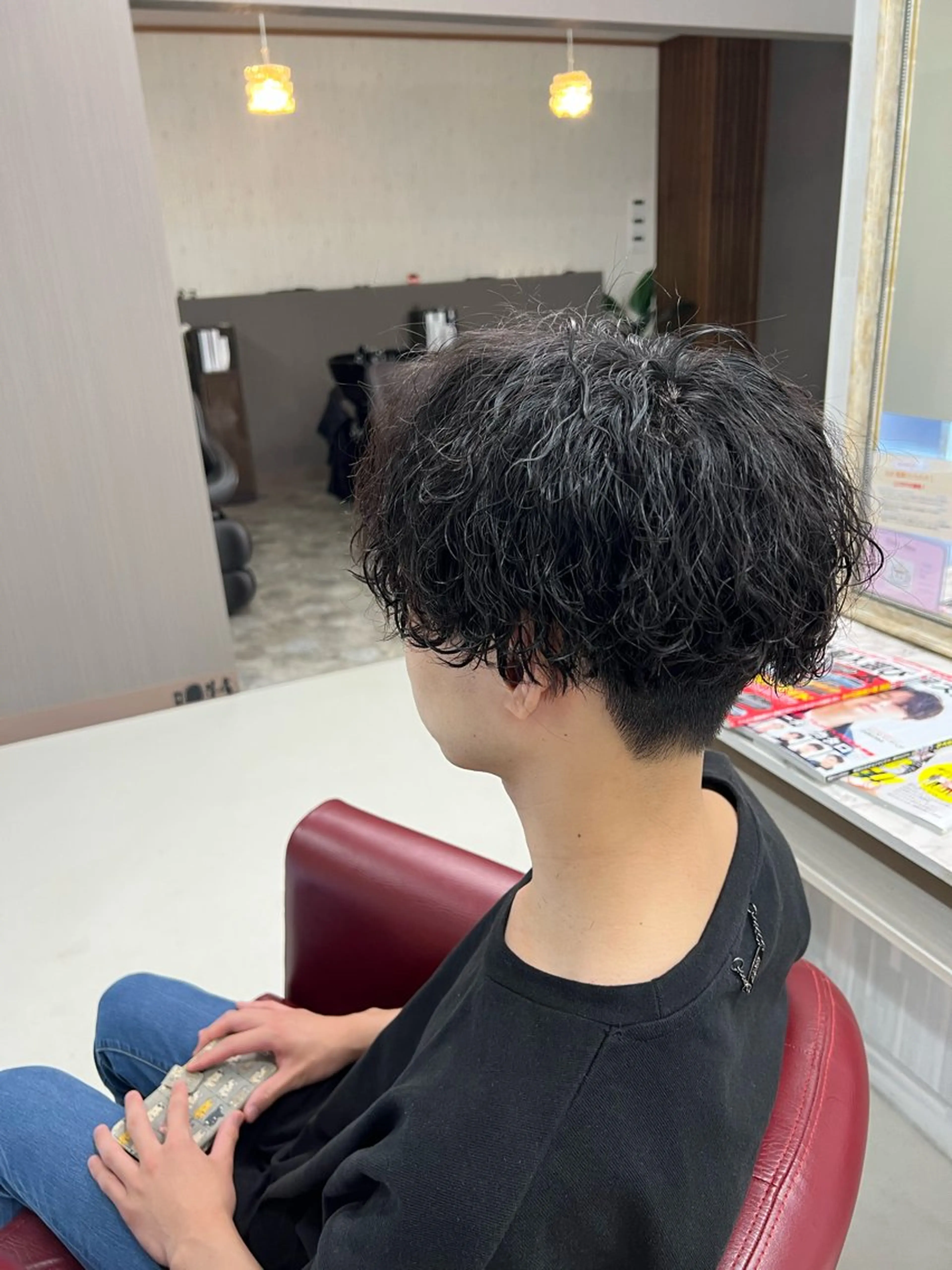 ショート パーマ メンズ メンズパーマ メンズツイストパーマ 波巻きパーマ ツイストパーマ KEN 🌟のヘアスタイル