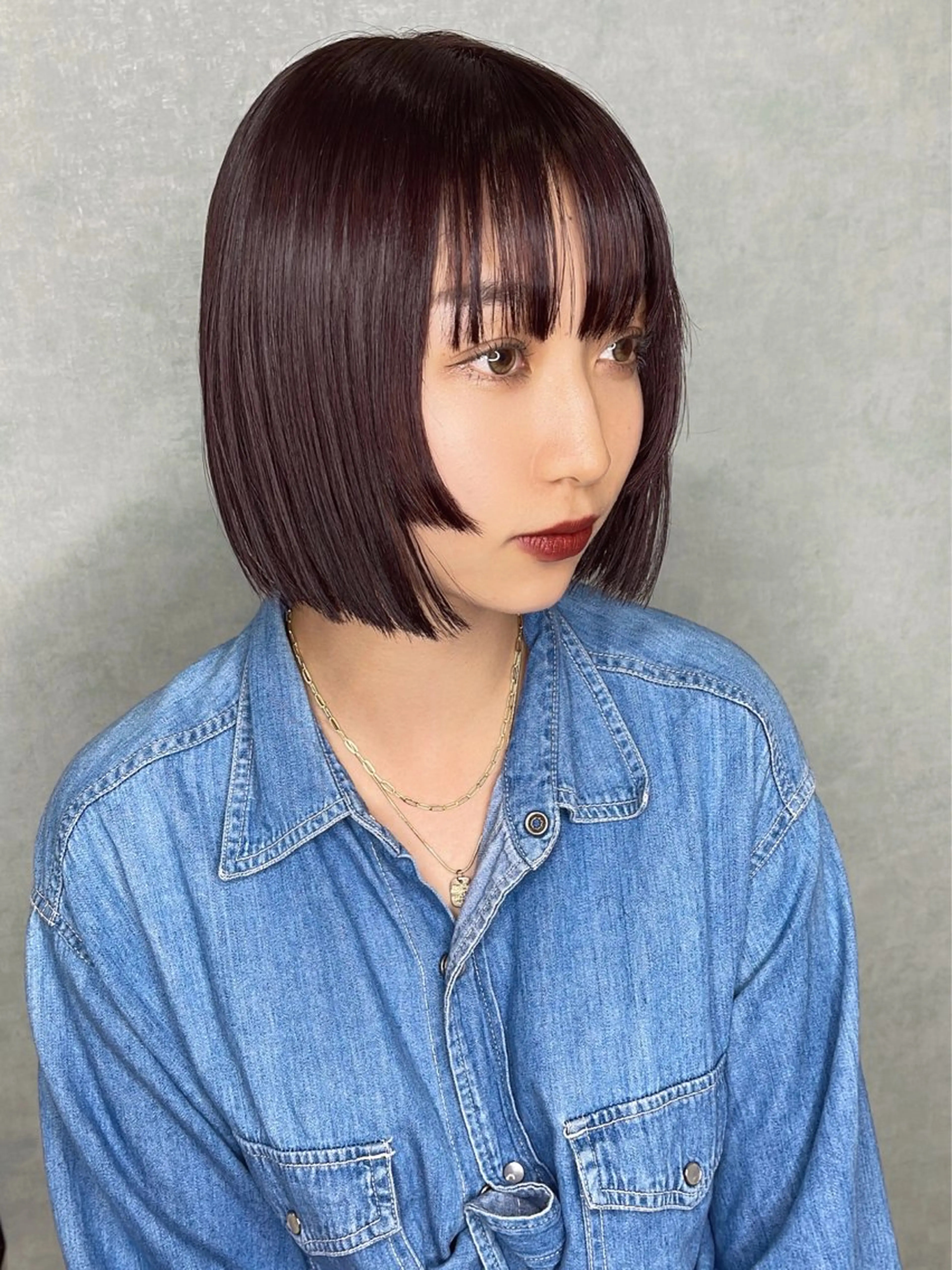 ショート カラー レッドカラー 顔周りカット 姫カット RITZY こうたのヘアスタイル