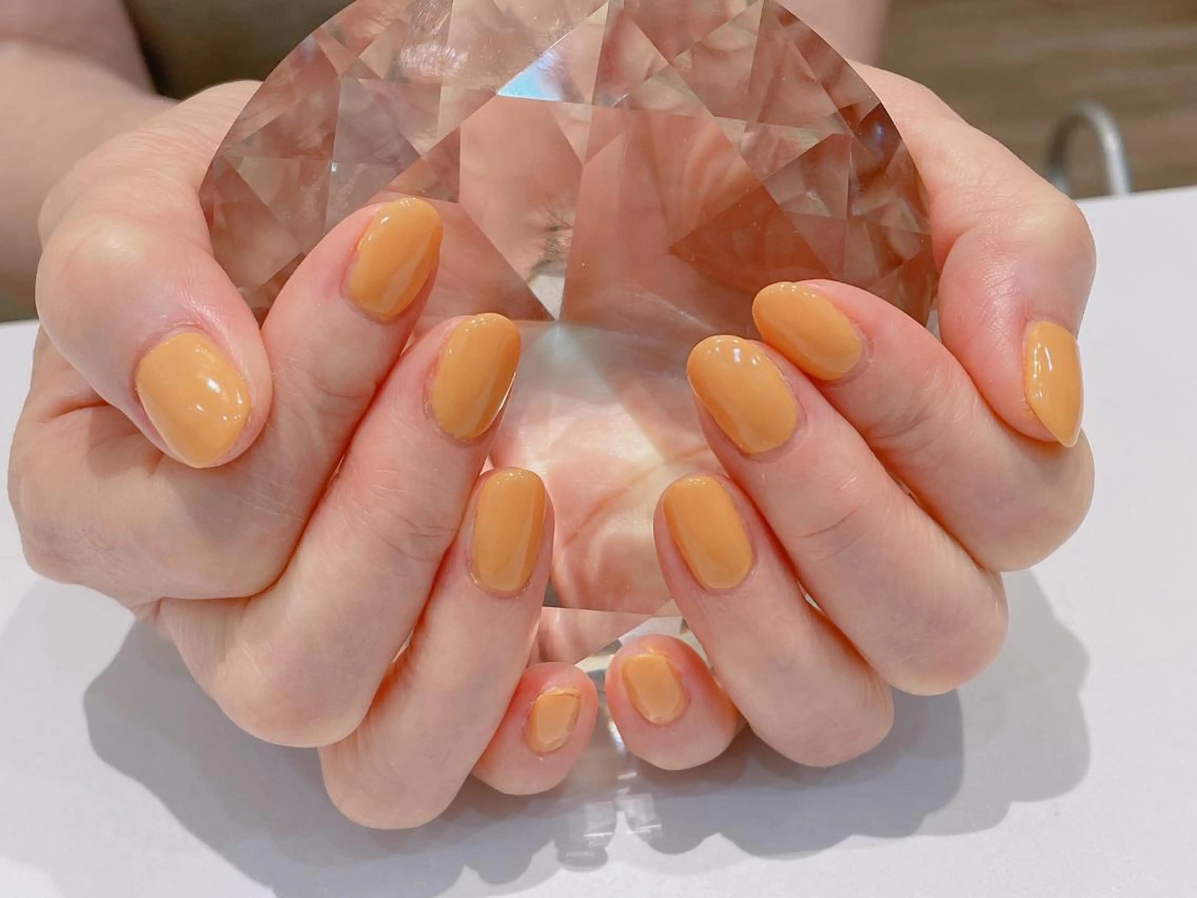 ネイル フットネイル オレンジ SINCERELY シンシアリー🌈のネイルデザイン