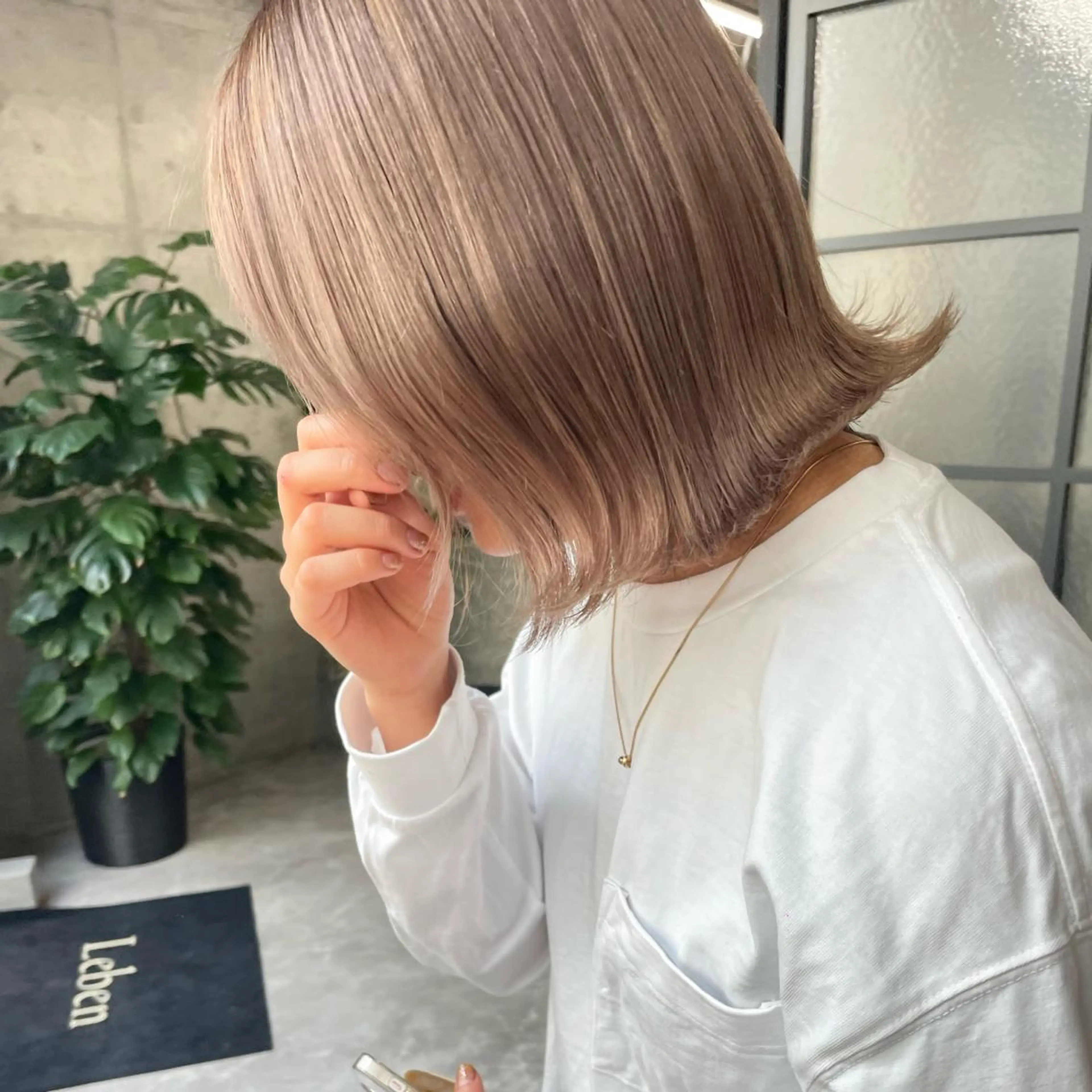 ミディアム カラー ヘアカラー ハイトーン/ MANA♡のヘアスタイル