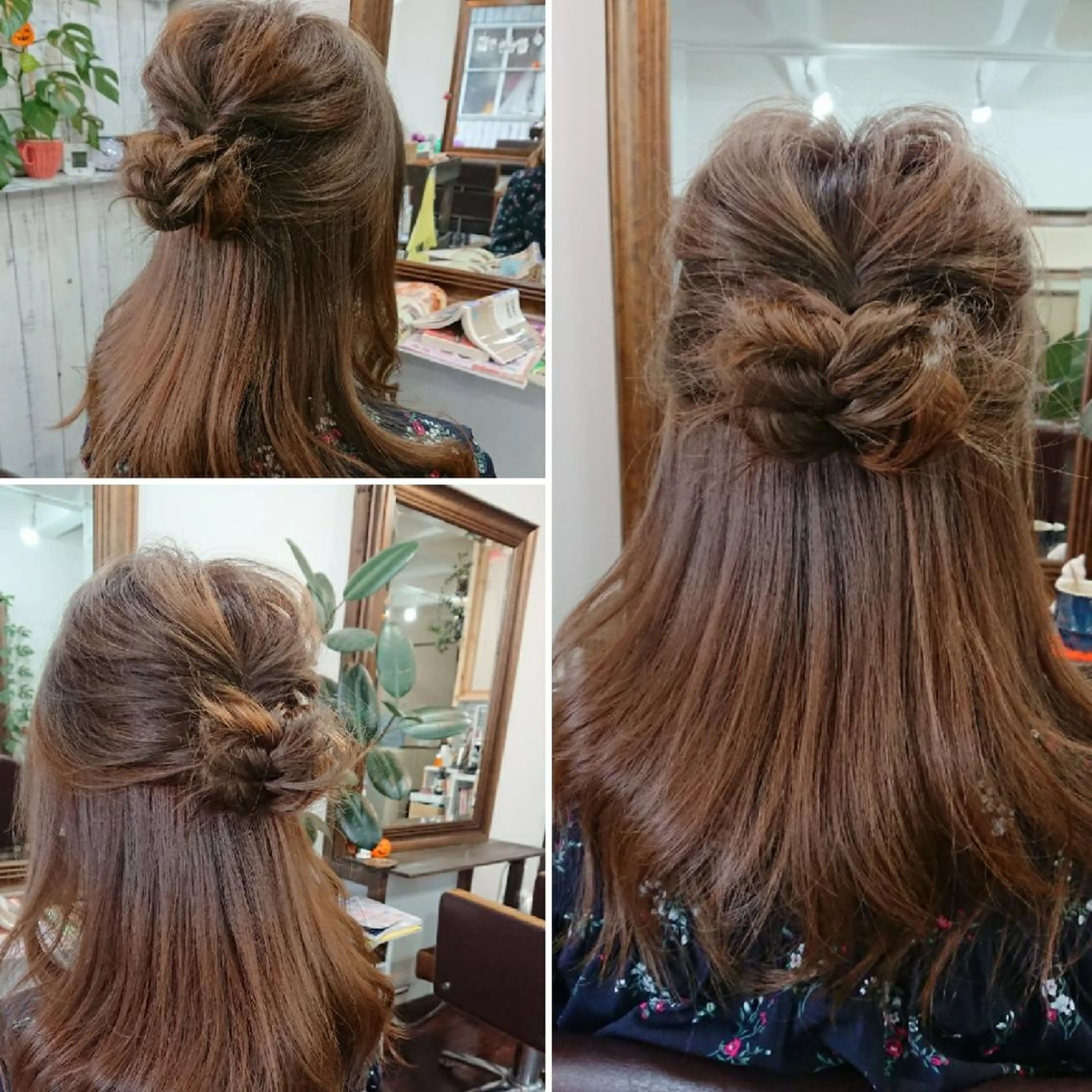 セミロング ヘアアレンジ カラー 簡単アレンジ カット ヘアカラー 鈴木 隆広のヘアスタイル