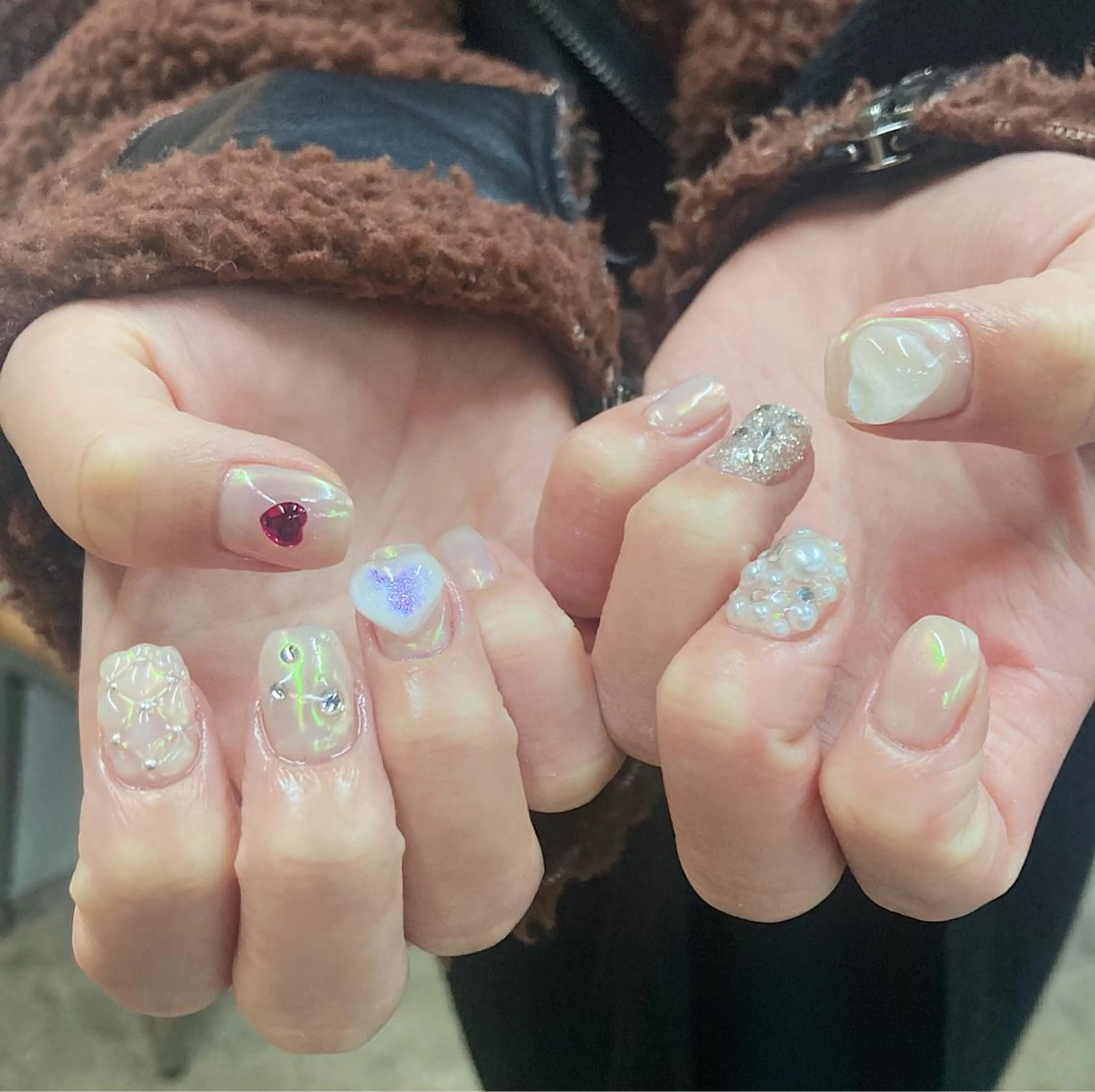 ネイル アートネイル オーロラネイル tipsy+ chihiroのネイルデザイン