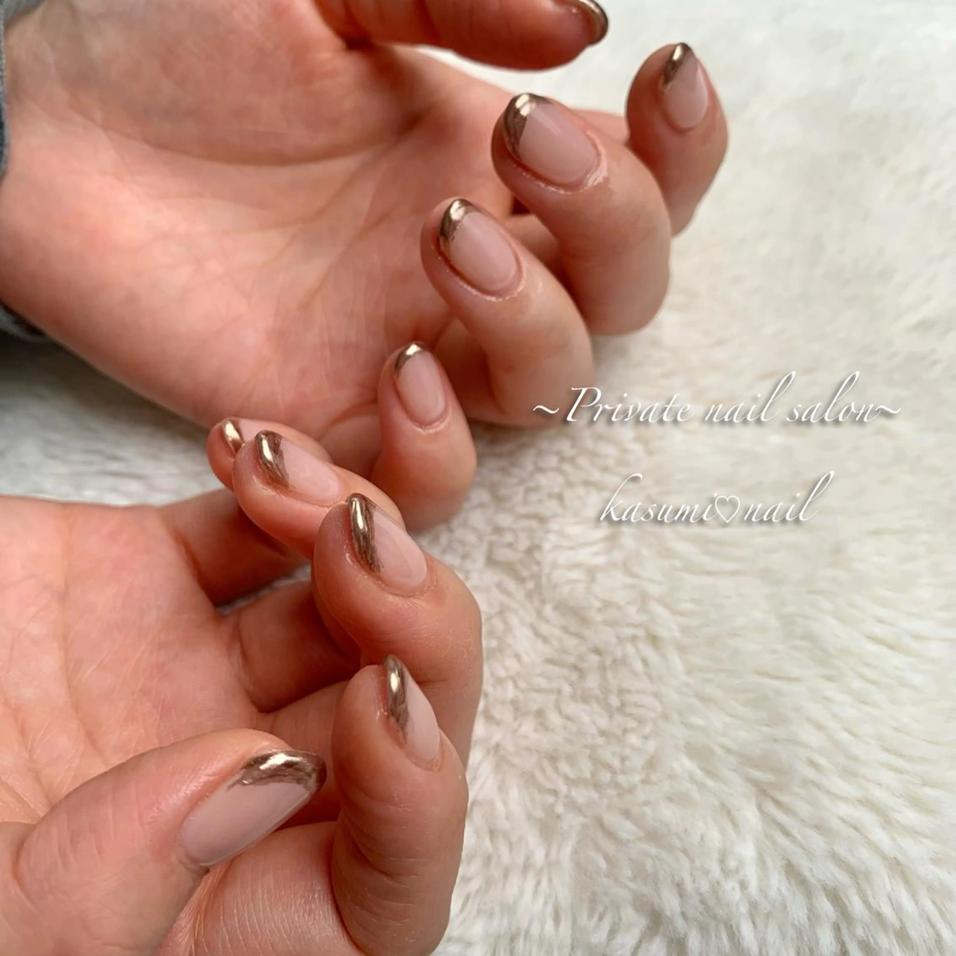 ネイル アートネイル ラメ(グリッター) マグネットネイル ミラーネイル 持ち込み KASUMI♡ Nailのネイルデザイン