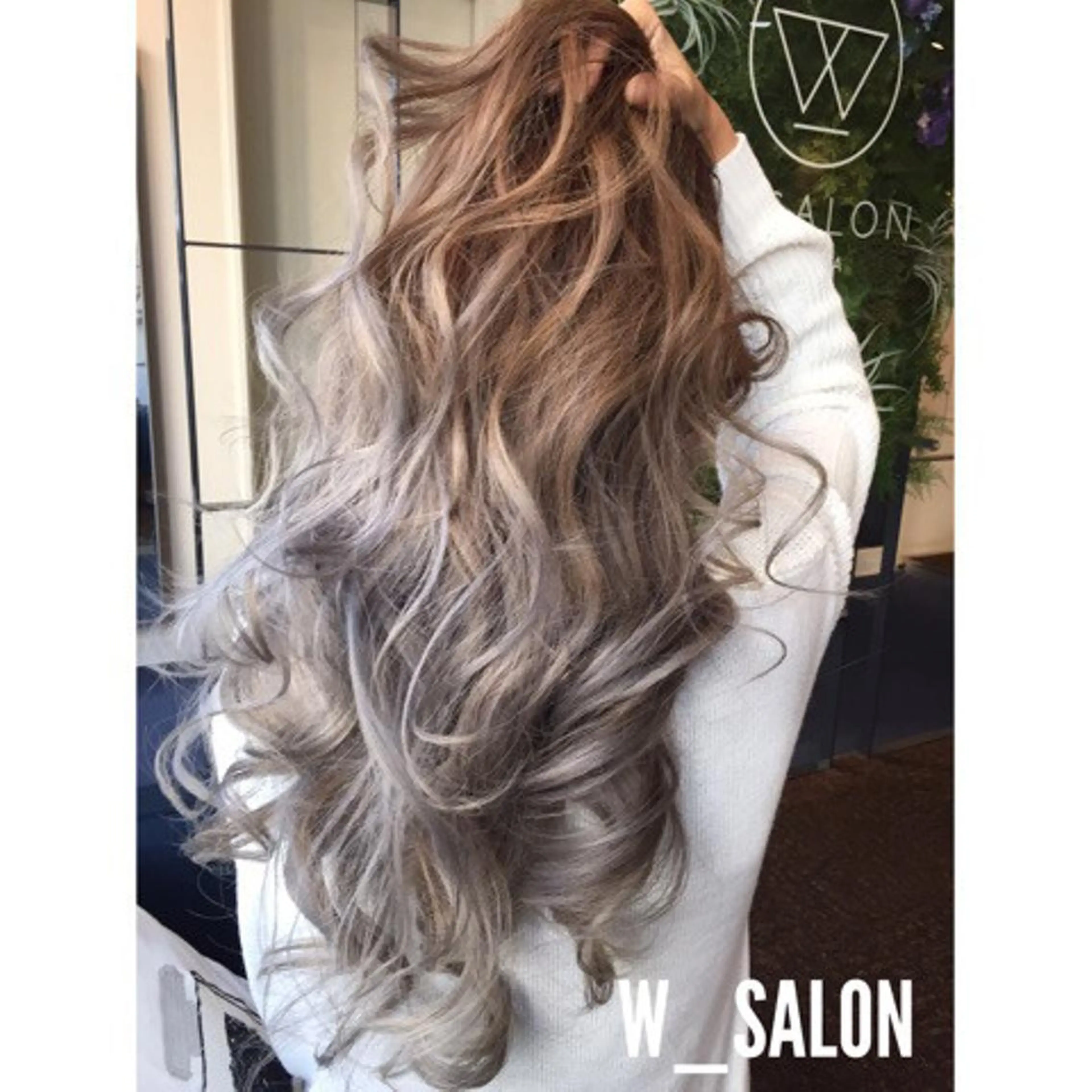 ロング ヘアカラー トリートメント W_SALON ［四条河原町］のヘアスタイル