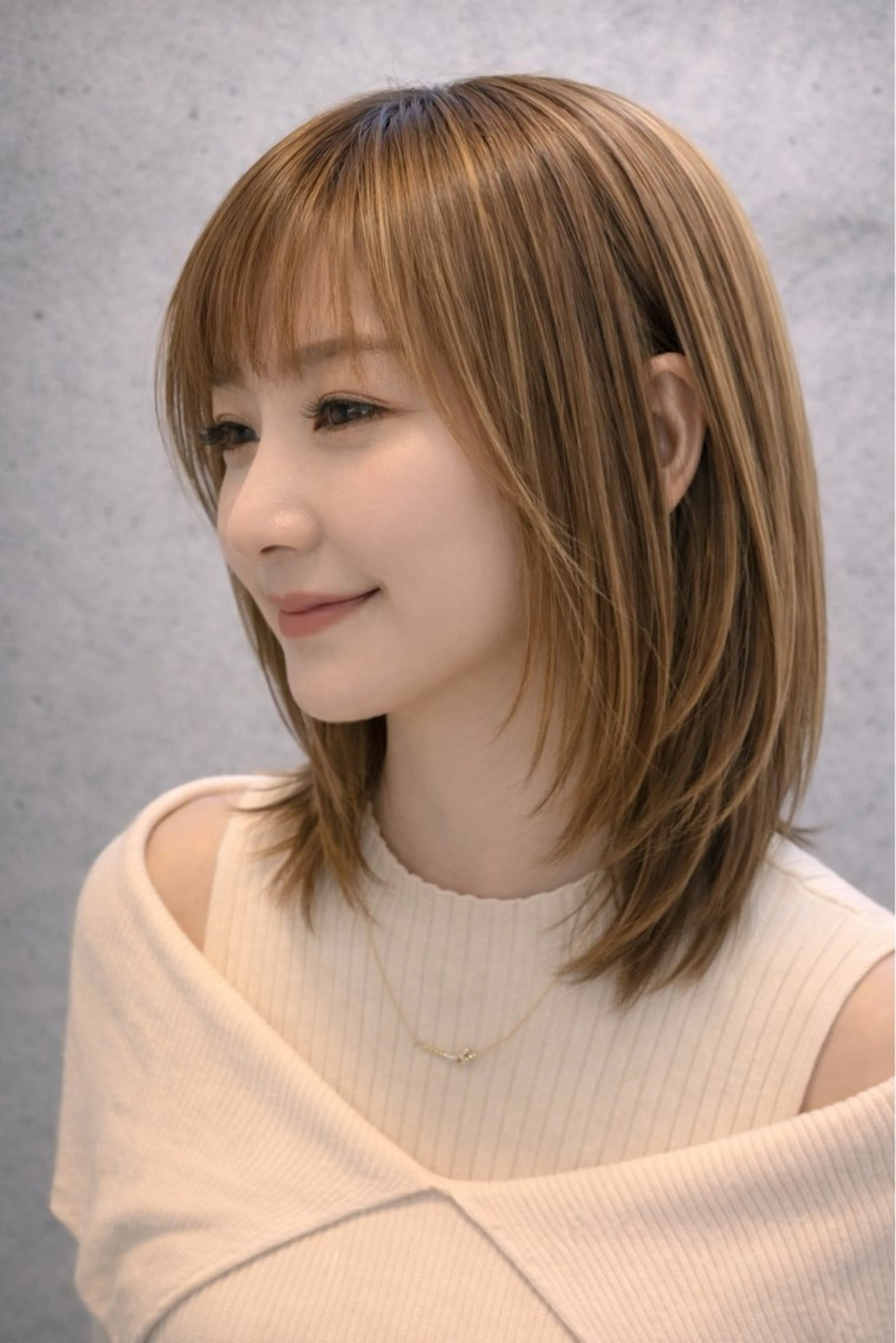 ミディアム カラー カット ヘアカラー terra✂️ 佐伯 尚哉のヘアスタイル