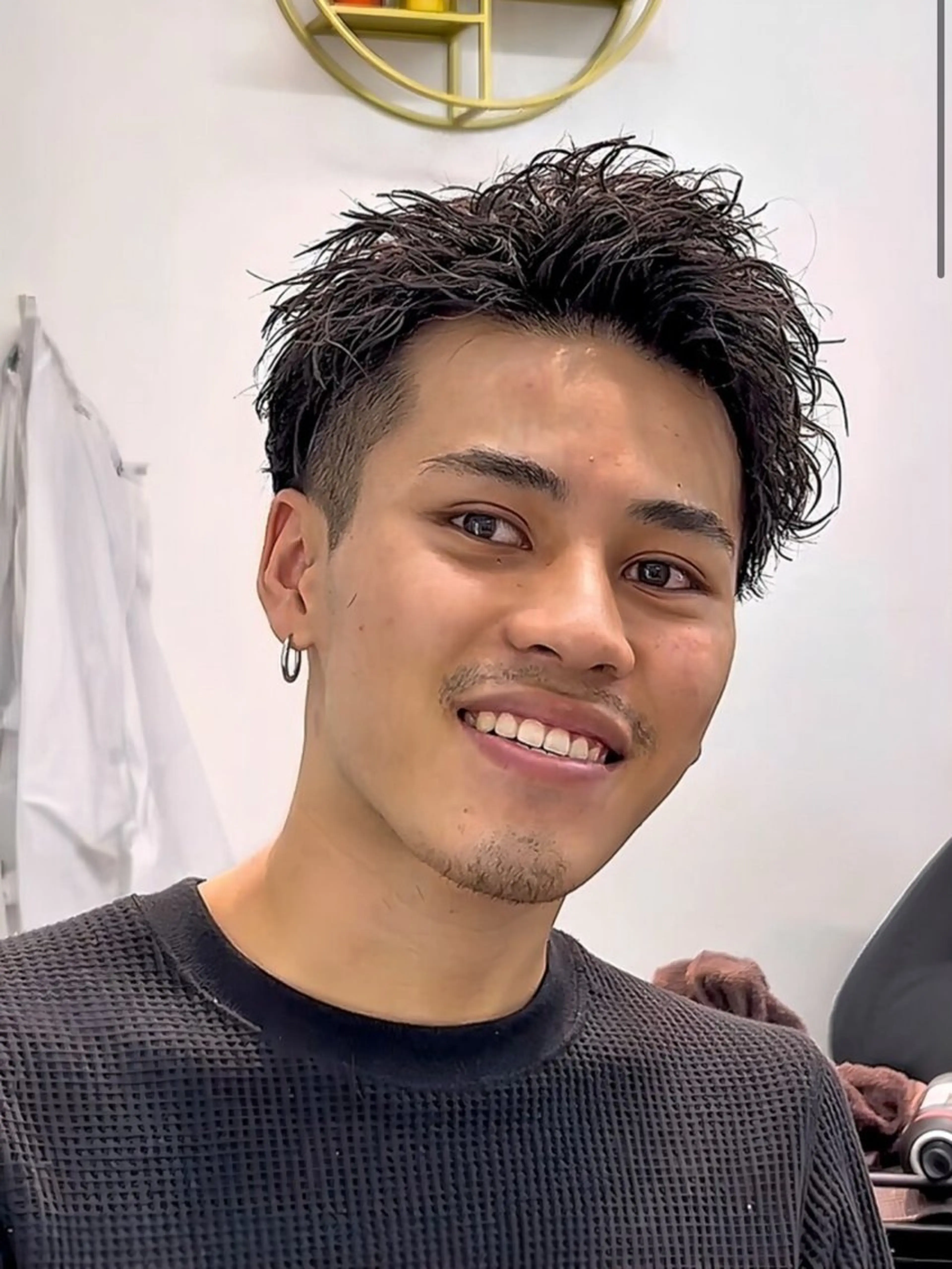 ショート パーマ メンズ メンズパーマ 似合わせカット ショートヘア カット パーマ ヘアセット メンズカット職人/ モテ髪/たくみのヘアスタイル