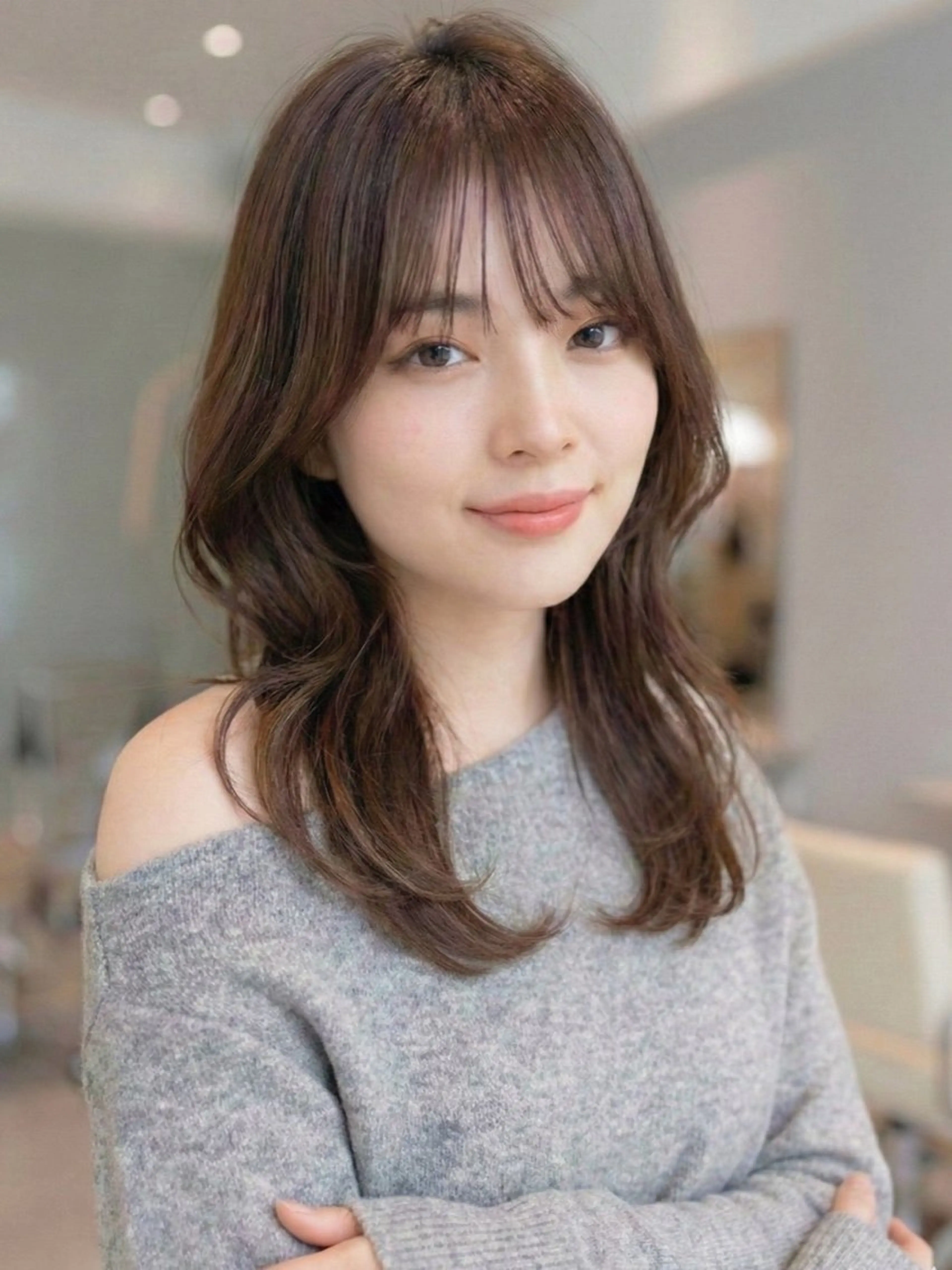 セミロング カラー カット ヘアカラー トリートメント GULGUL 小関 伊吹のヘアスタイル