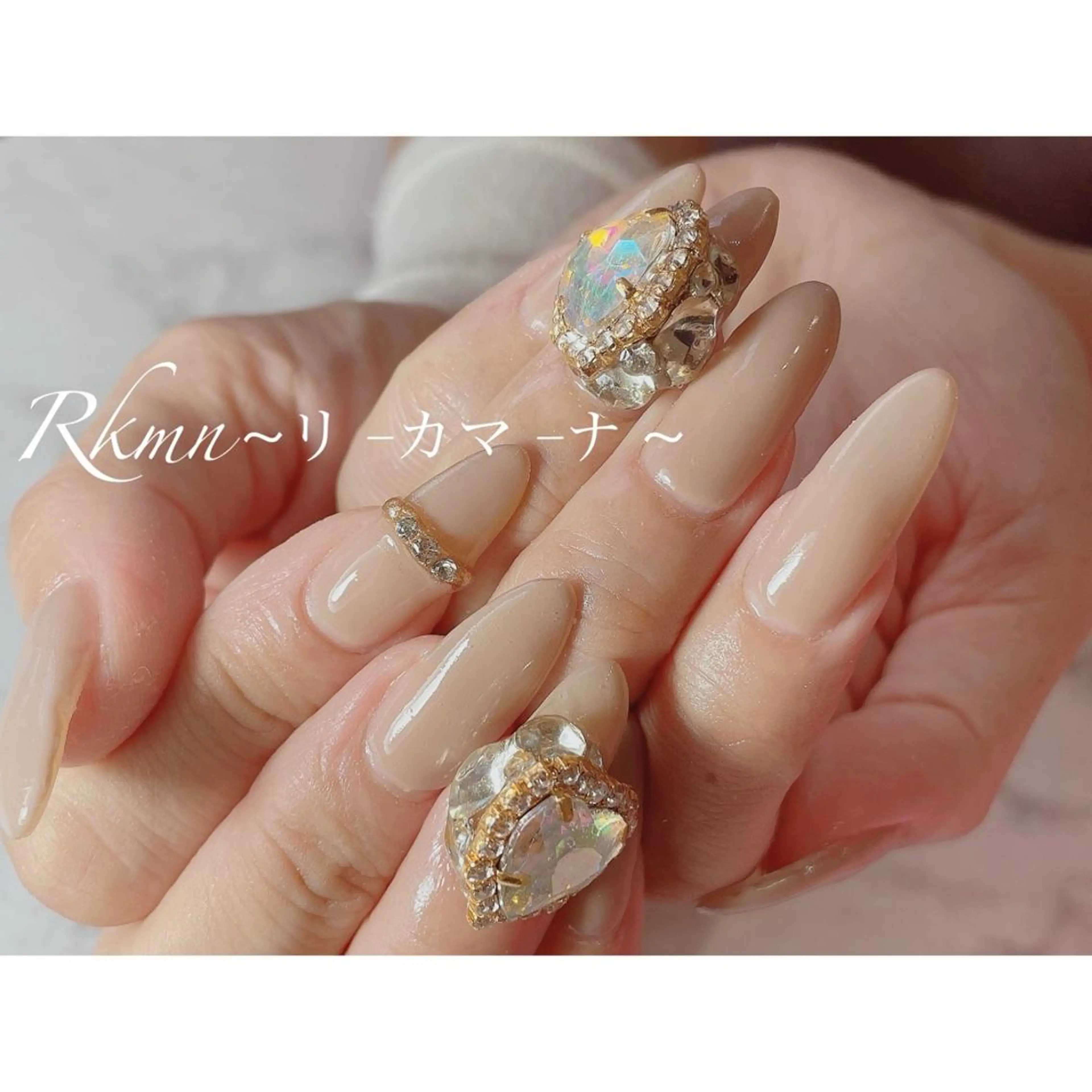 ネイル アートネイル ハート 春ネイル ハンドネイル フットネイル ハンドケア Rkmn ~リ-カマ-ナ~のネイルデザイン