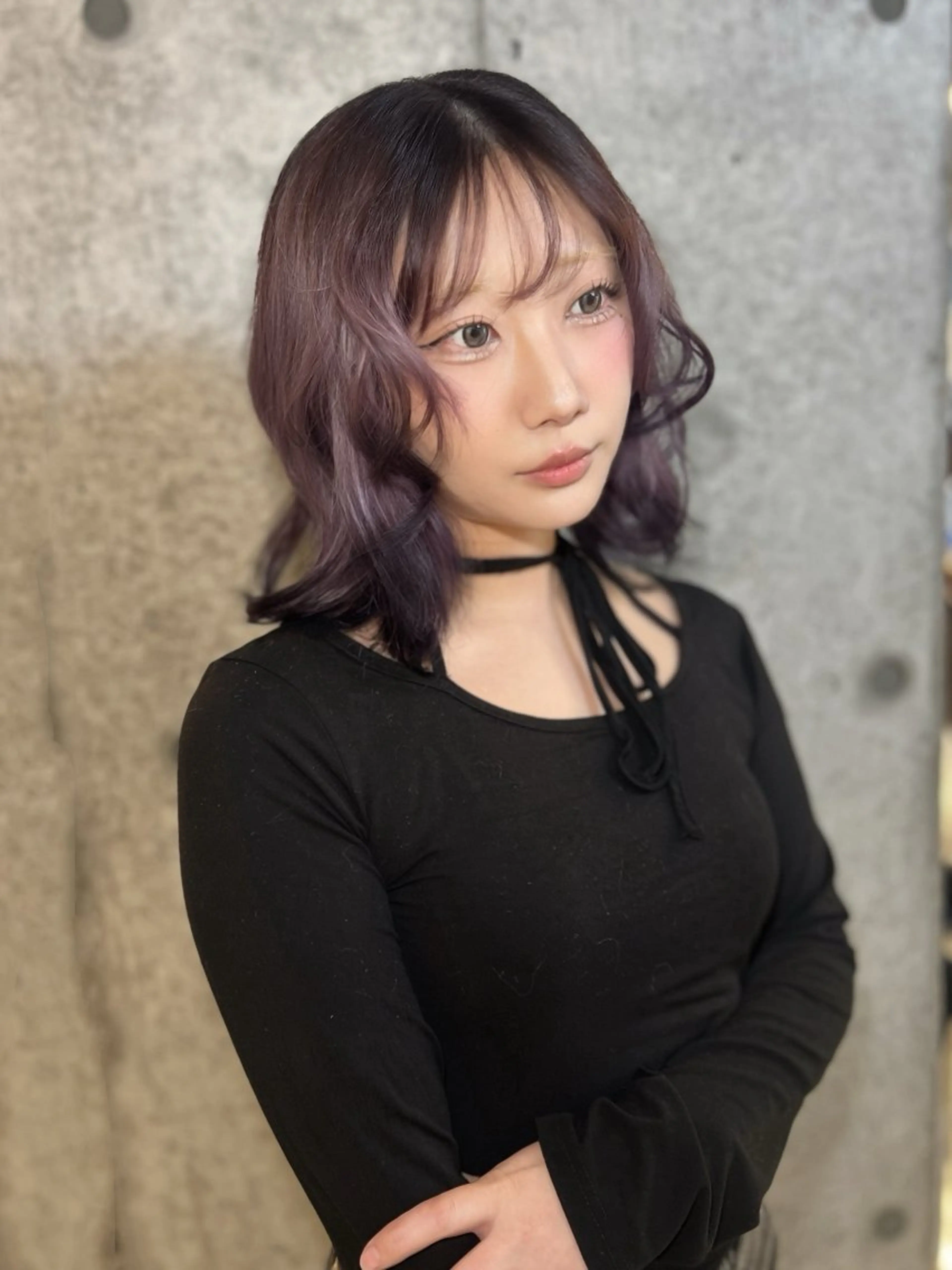 カラー ヘアカラー ️💜akari💜 ハイトーン/レイヤーのヘアスタイル