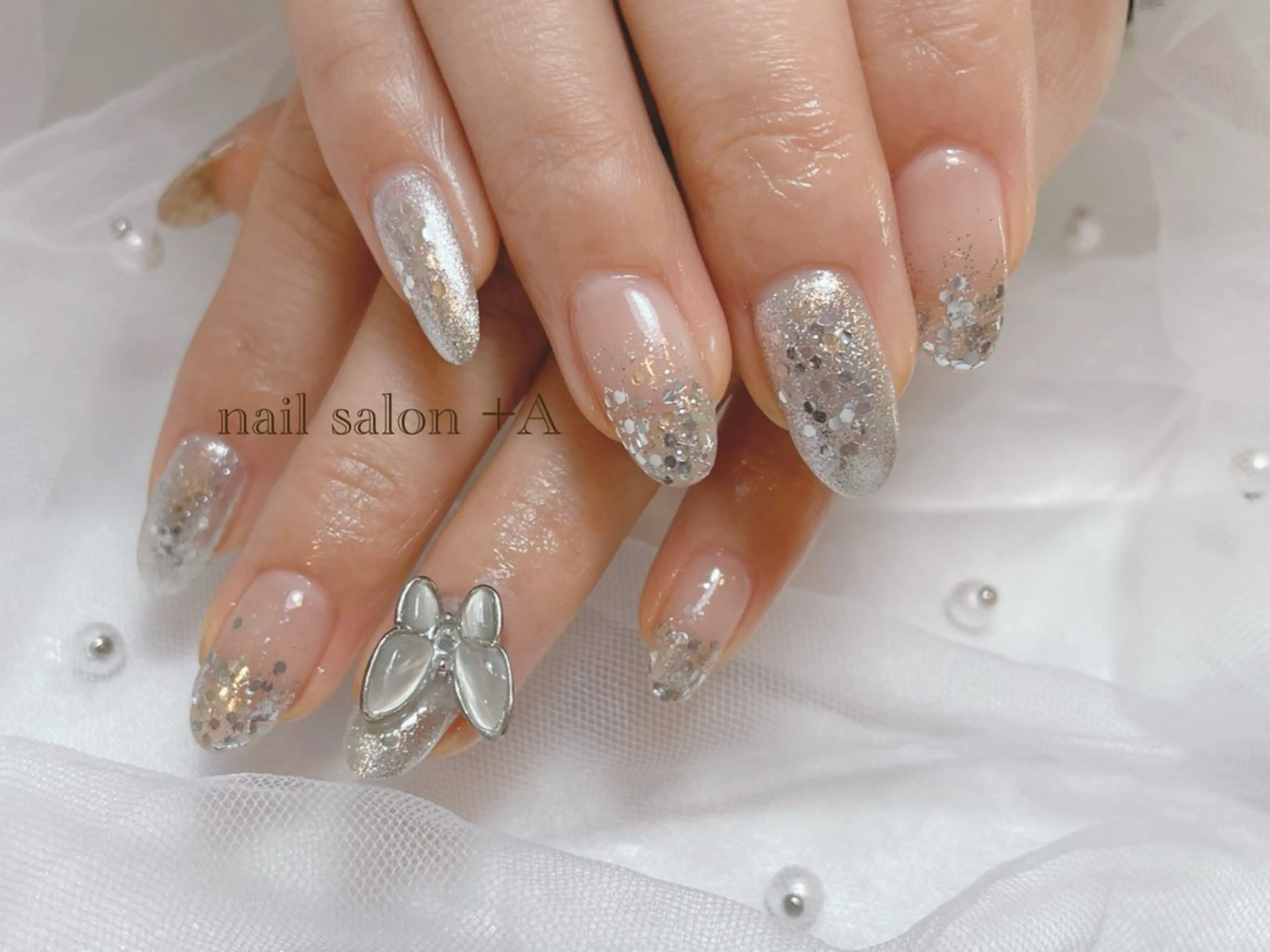 セミロング ハンドネイル Nail Salon +Aのネイルデザイン