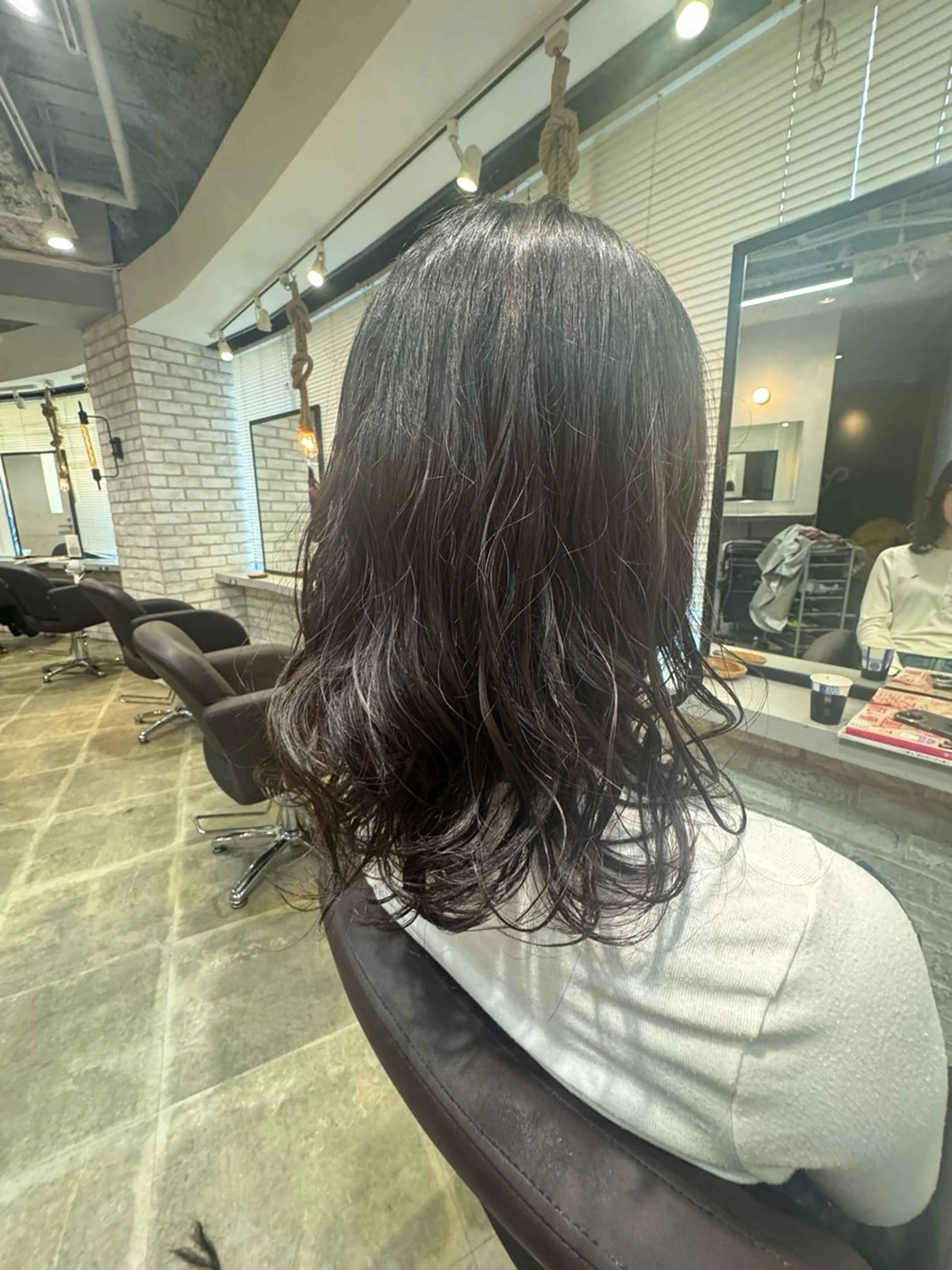 ✨コテ巻き風パーマ✨+✂️カット+トリートメントの写真