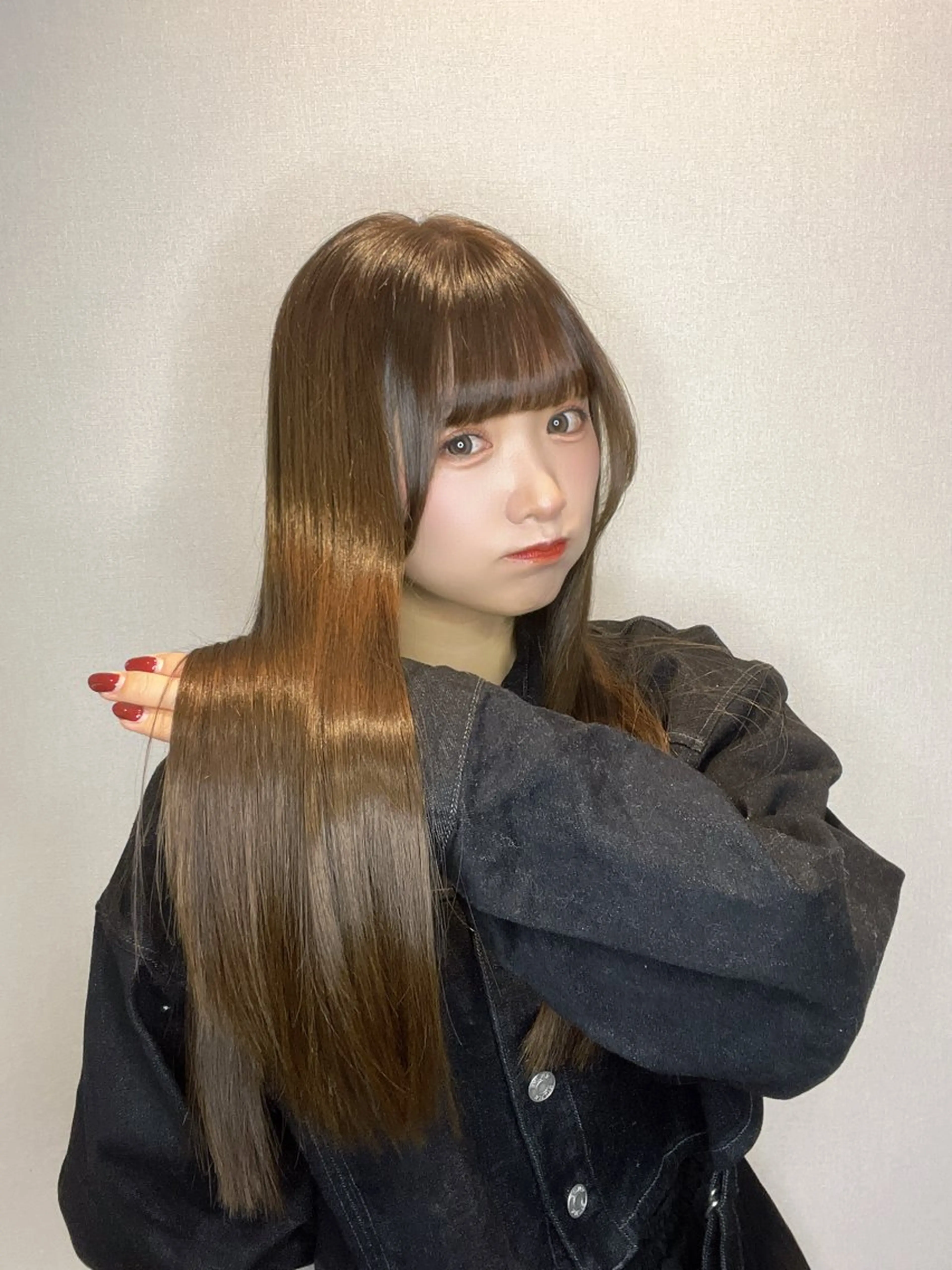 ロング ヘアカラー トリートメント 髪質改善/shuki 韓国/代表取締役のヘアスタイル