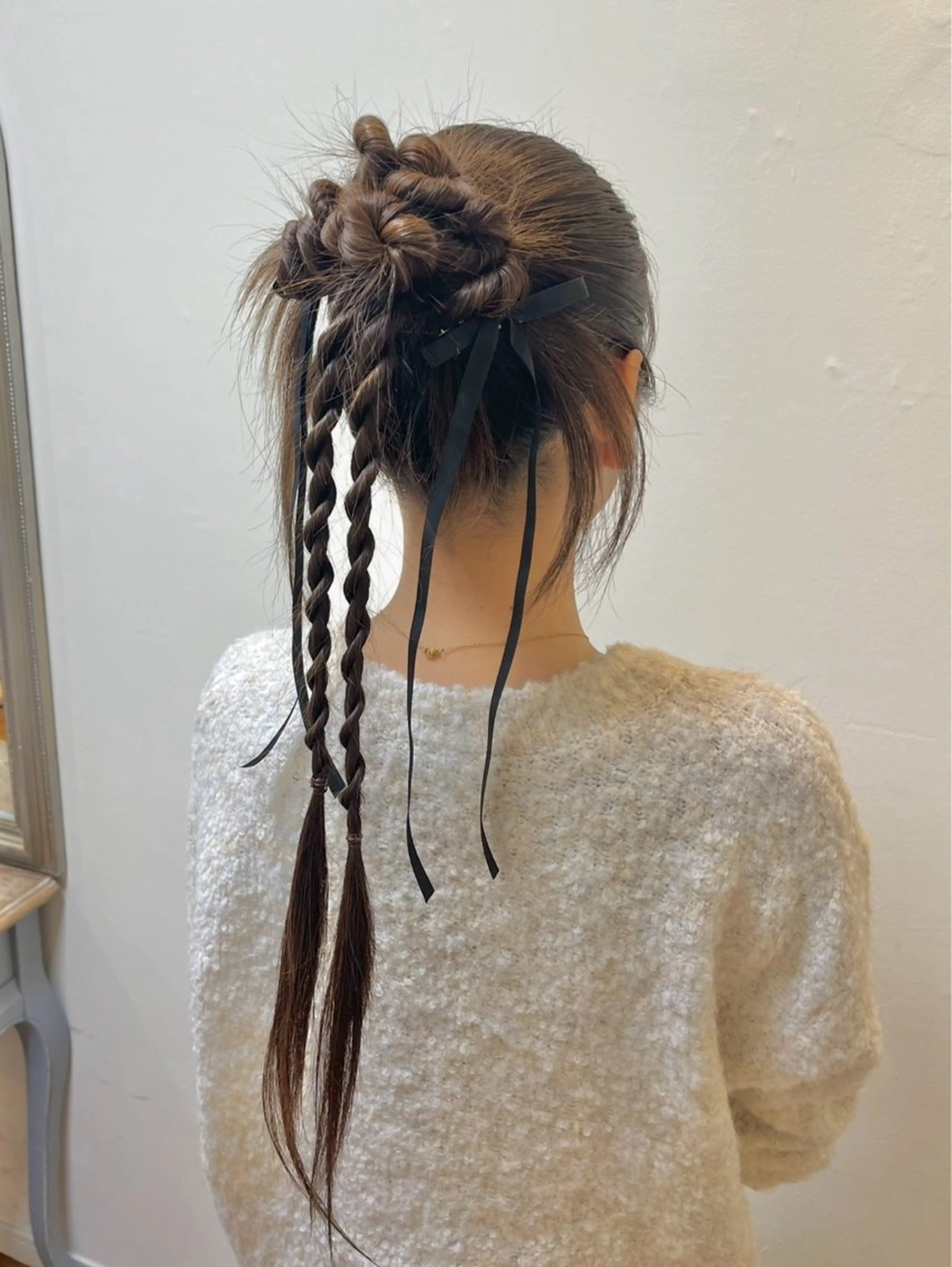 ロング ヘアセット 君山 希美のヘアスタイル