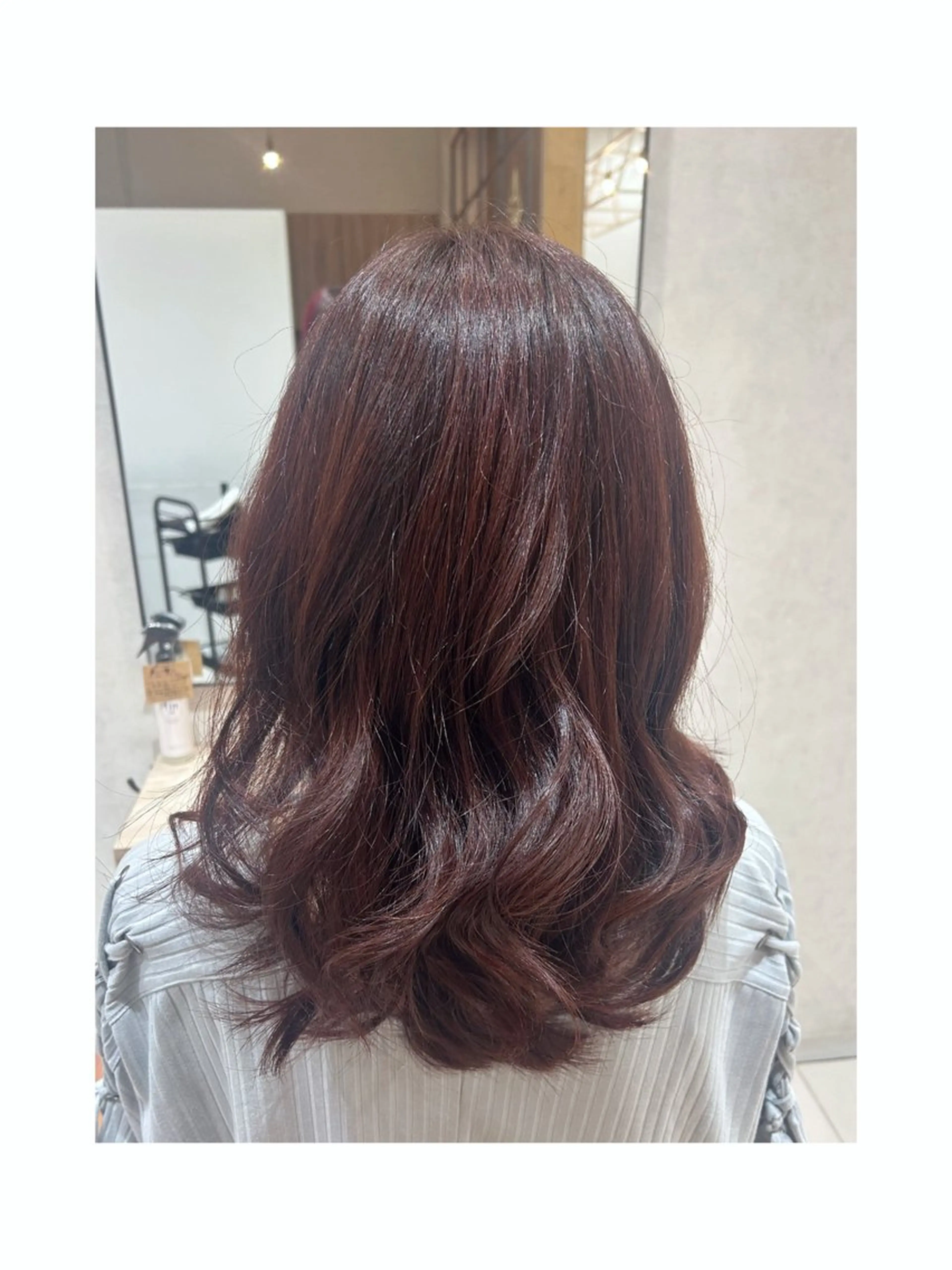 セミロング カラー 透明感＆艶カラー✨️ Honokaのヘアスタイル