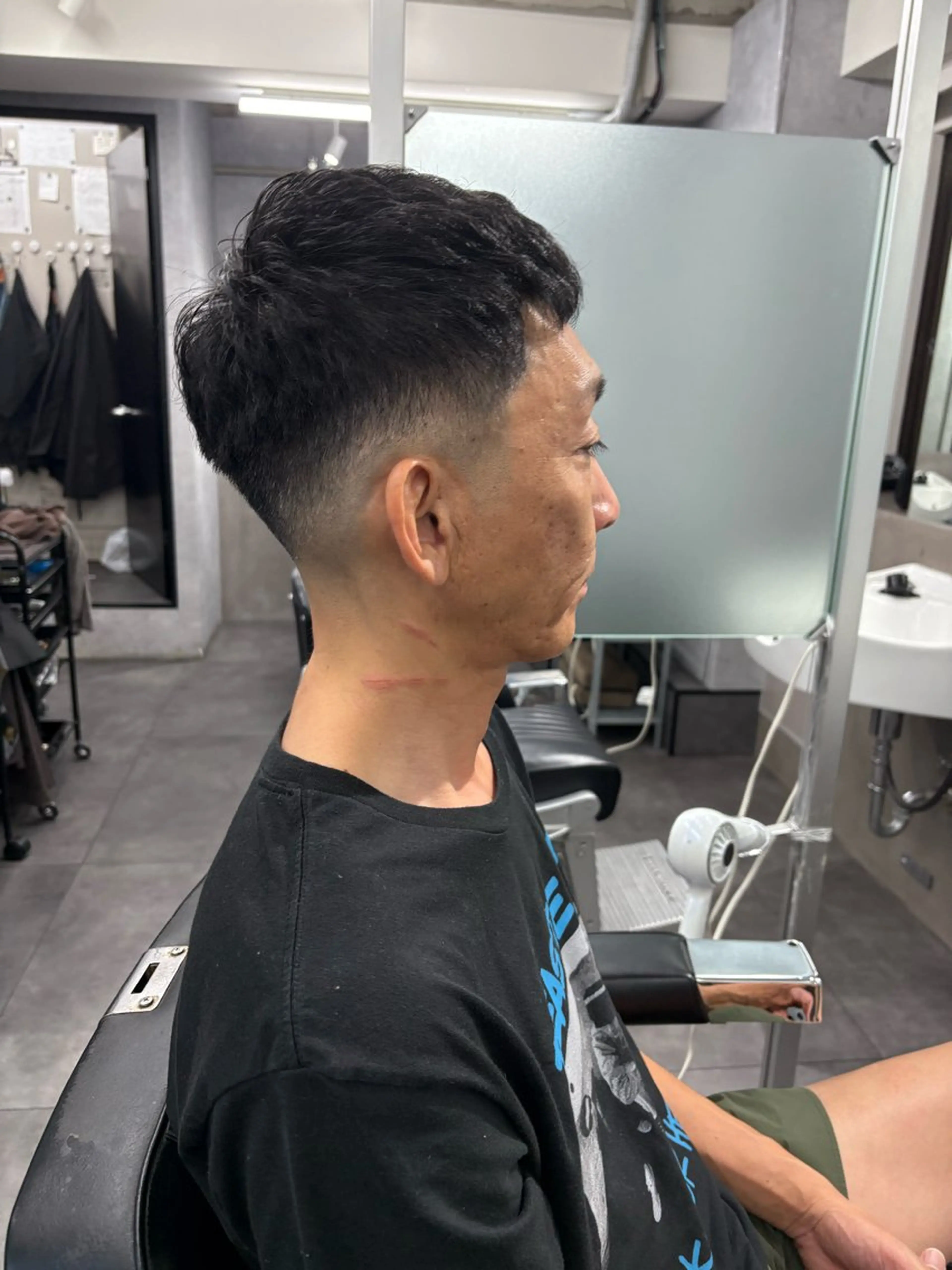 ショート メンズ カット パーマ 本間 颯太のヘアスタイル