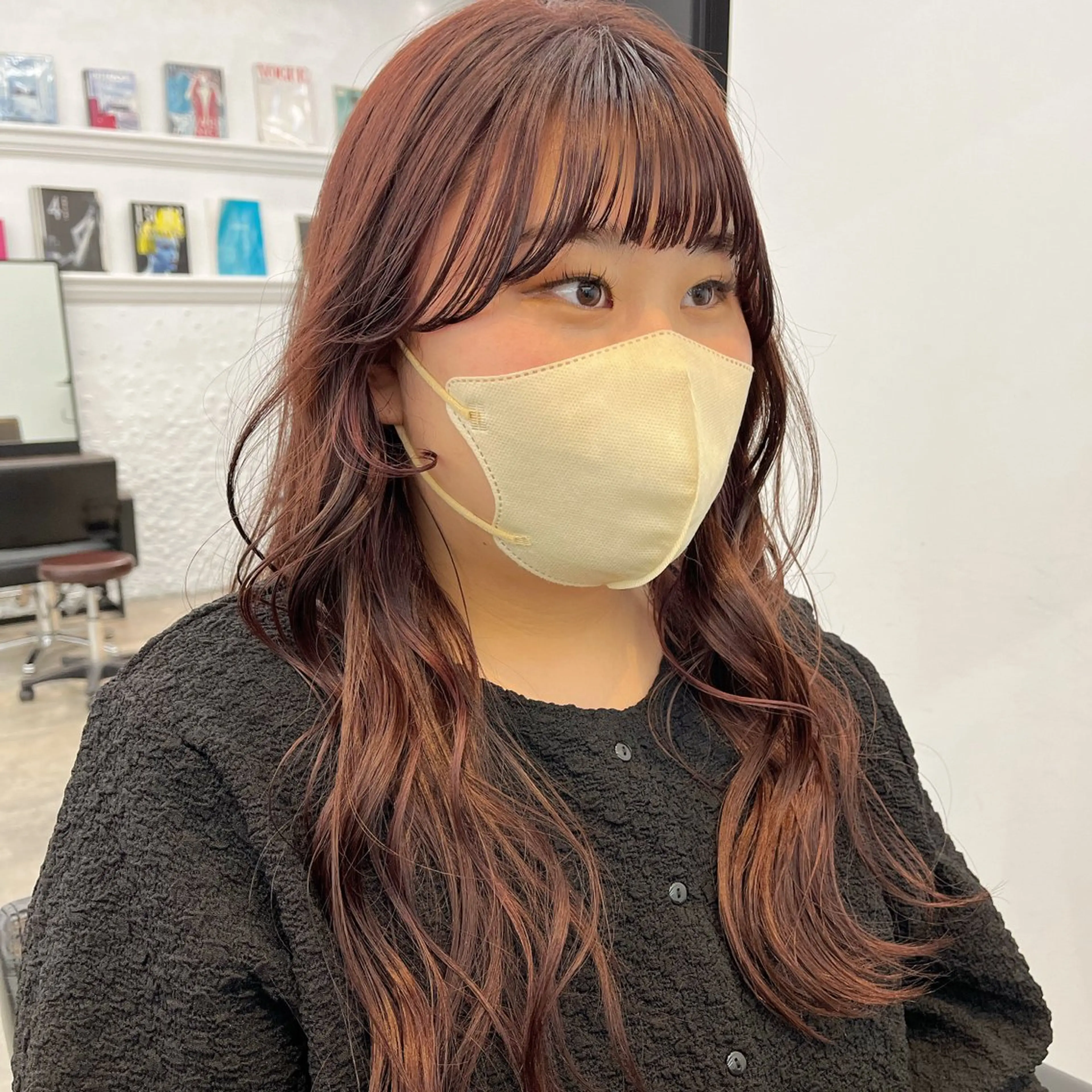 ロング カラー ヘアアレンジ ブラウンカラー ピンクカラー ピンクブラウン 🌱ボブ/レイヤー/ ベージュ/あやみ✨のヘアスタイル