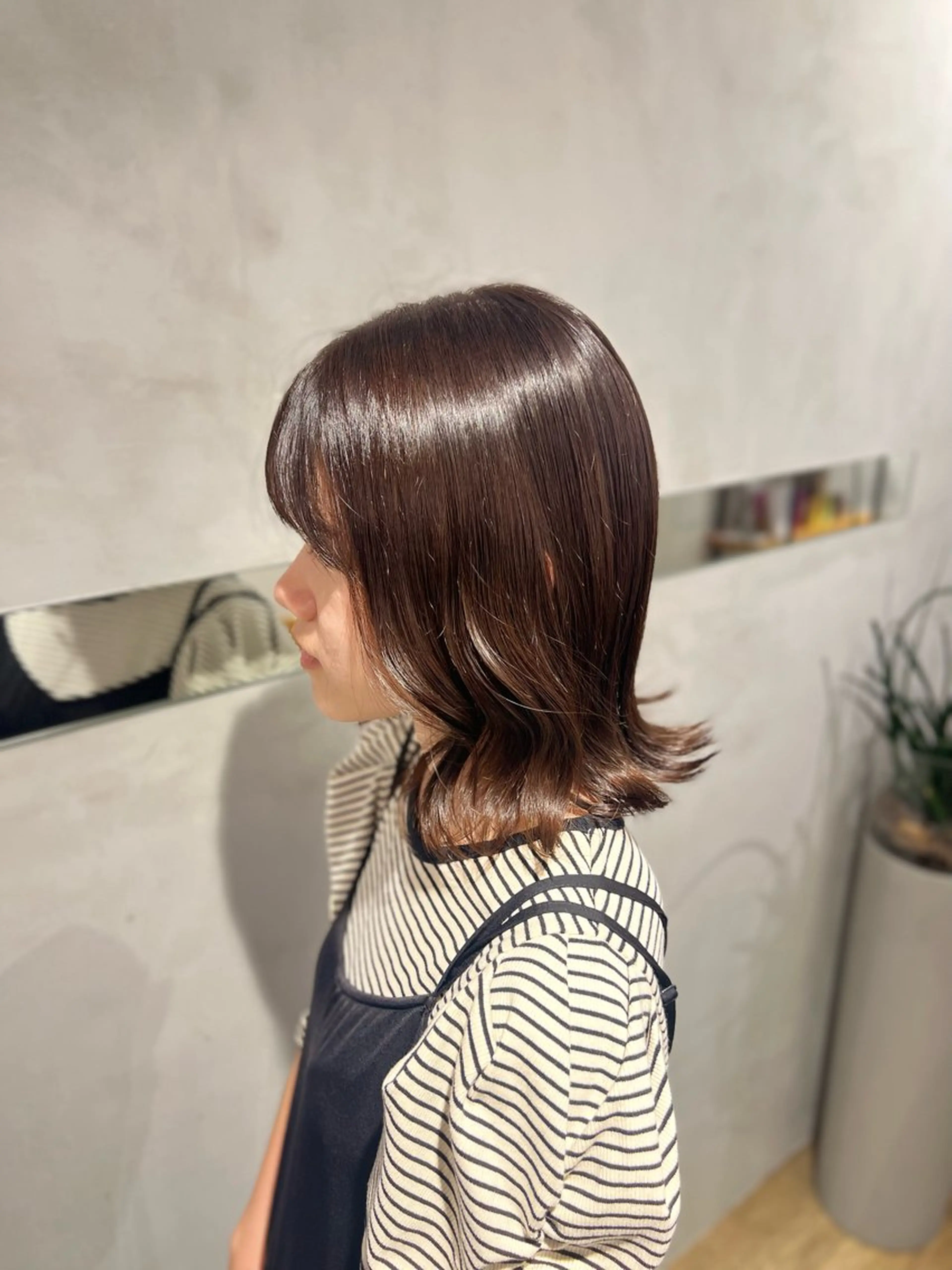 ミディアム カラー ヘアカラー ミディアムレイヤー/ 艶カラー🎀　emiのヘアスタイル