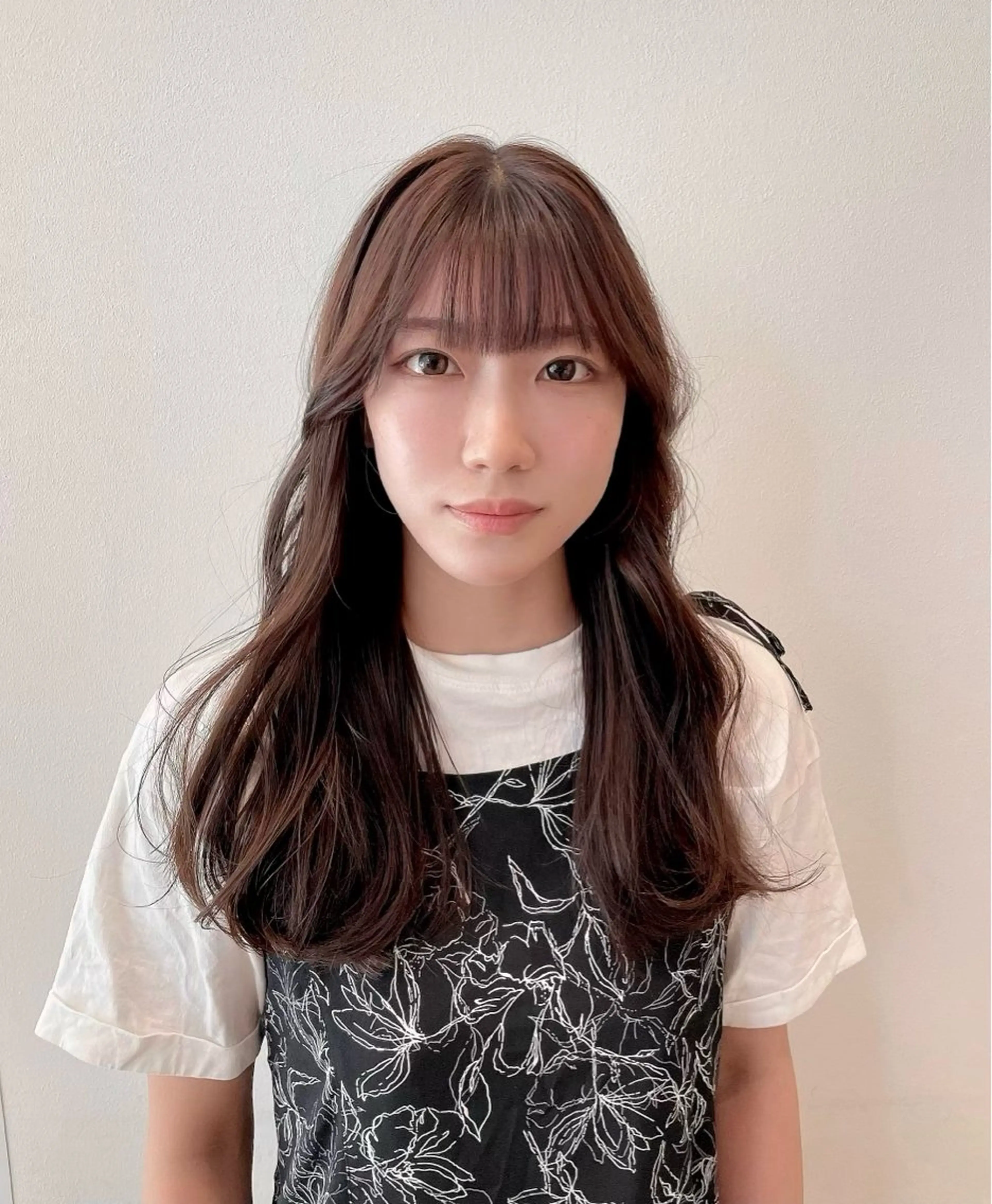 ロング カラー ブラウンカラー レイヤーカット カット ヘアカラー トリートメント k-twoたき✨艶感 カラー／美髪矯正のヘアスタイル