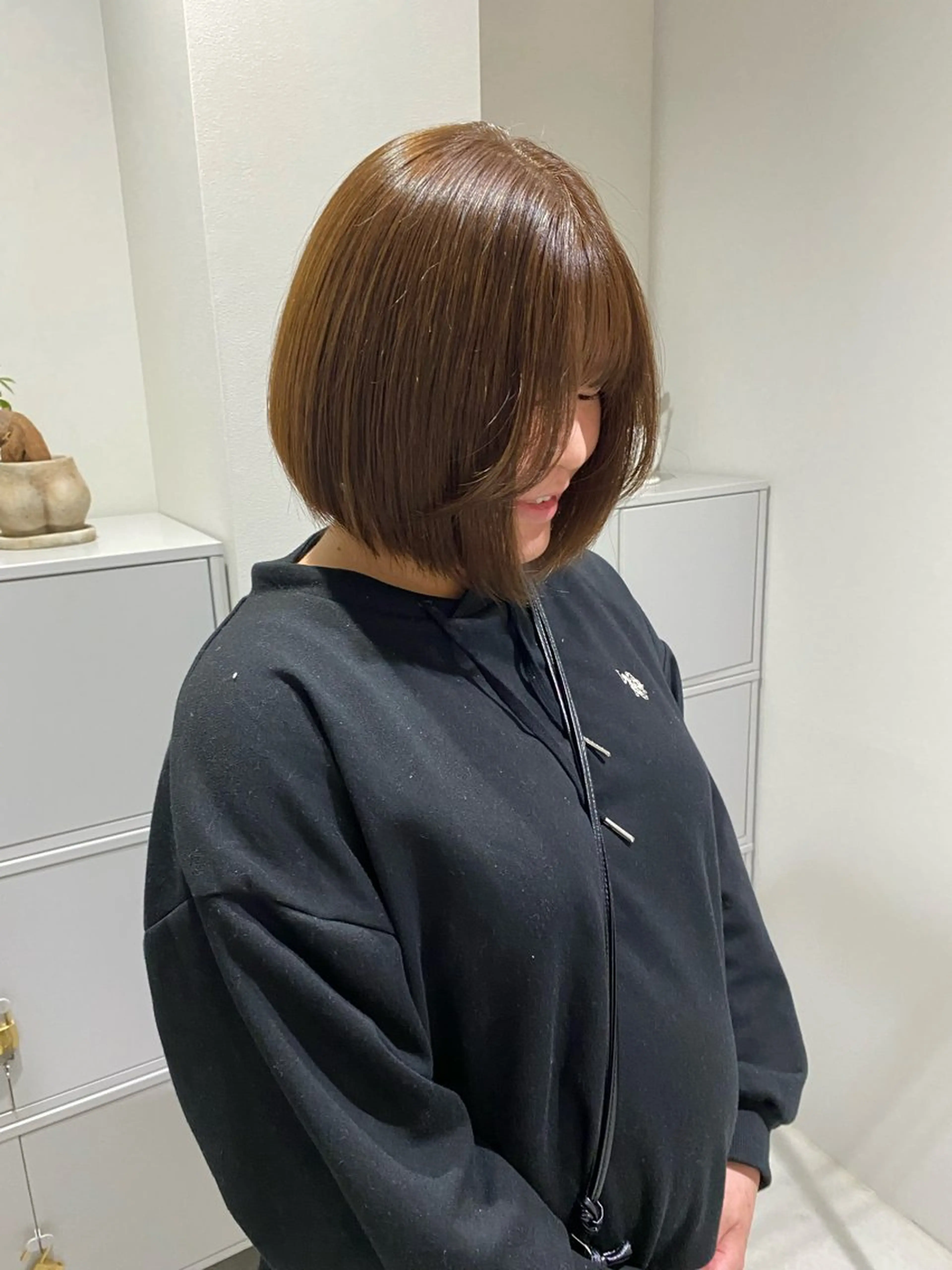 カラー ベージュカラー ブリーチ ブリーチなしカラー 檜 果歩のヘアスタイル