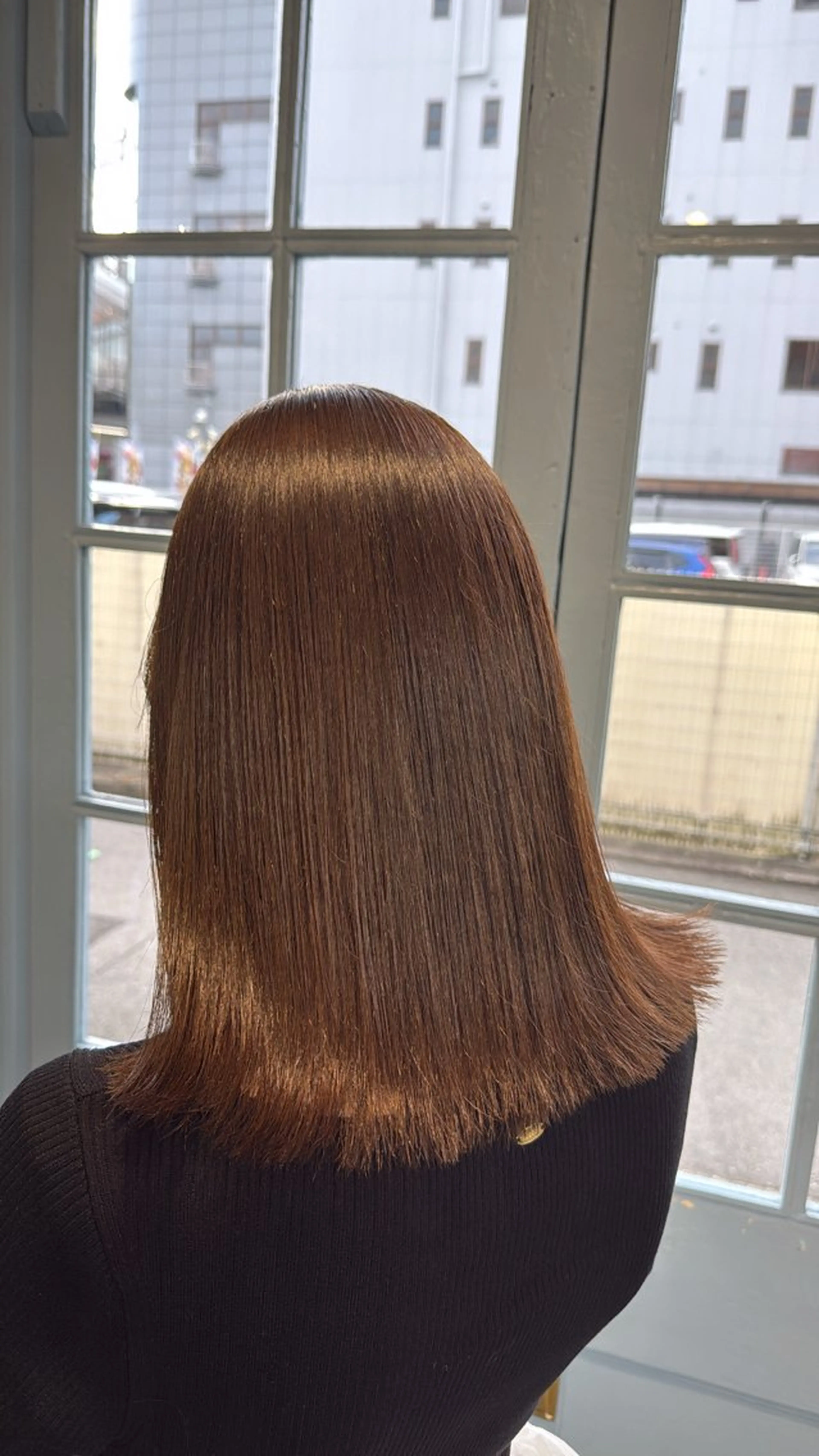 セミロング カラー トリートメント カット ヘアカラー トリートメント Sakura .のヘアスタイル