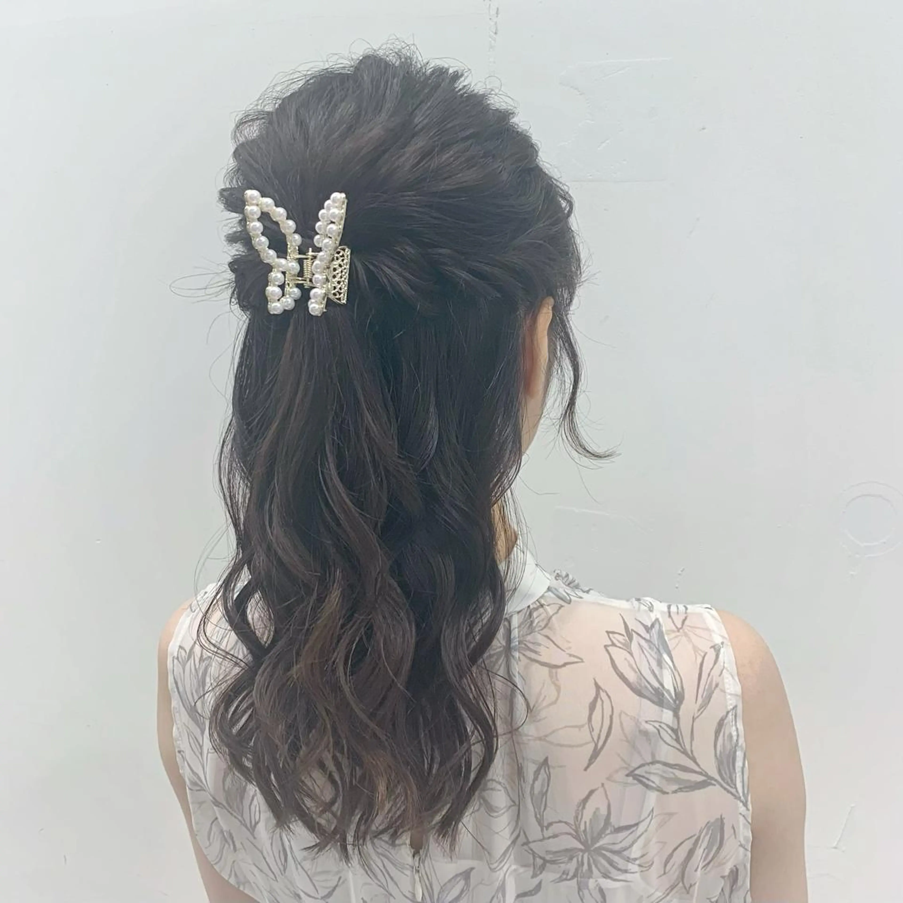 ロング ヘアアレンジ ハーフアップ ヘアセット 🩶ヘアセット Ayaha🩶のヘアスタイル