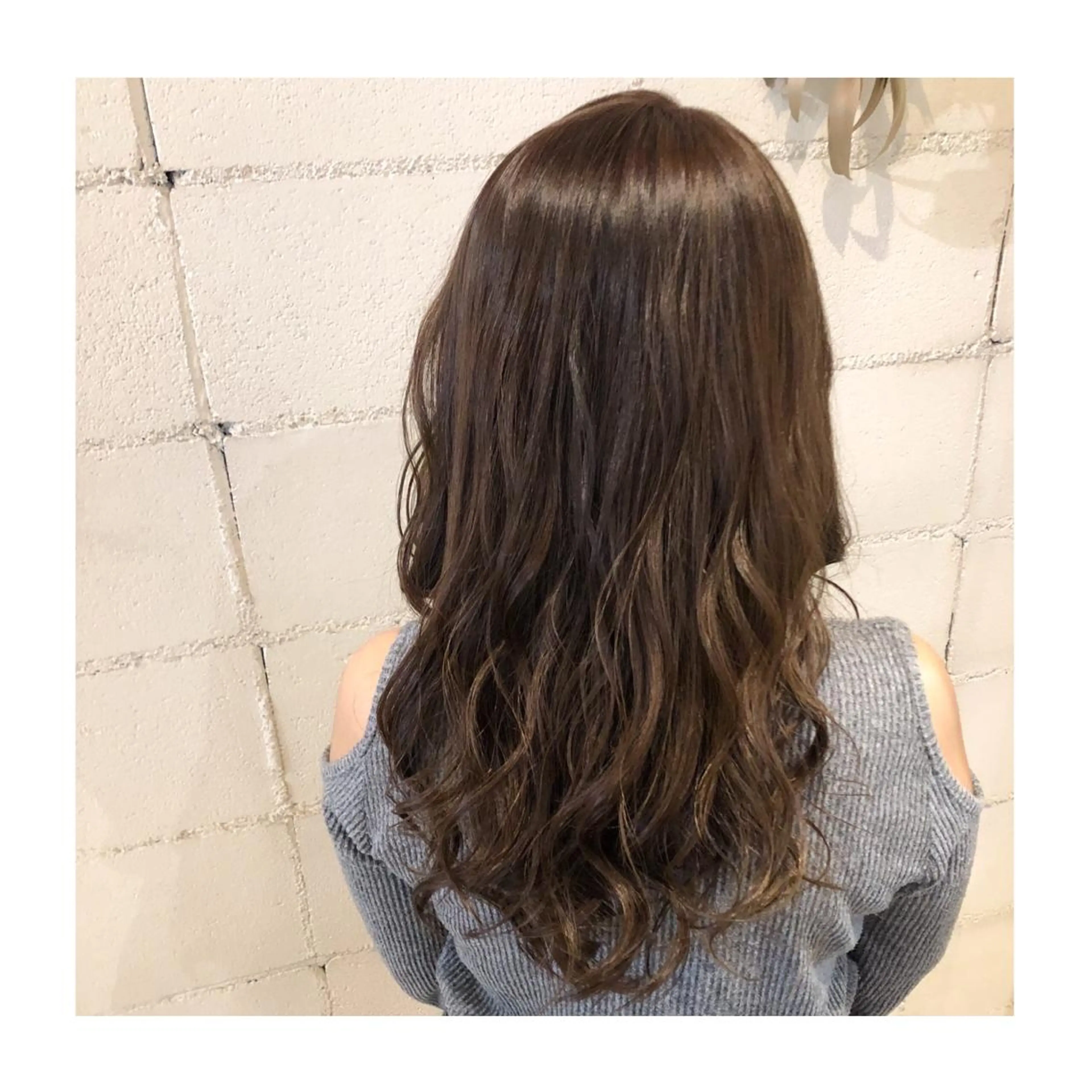 ロング カラー グレージュ ハイライトカラー ハイライト ❁⃘ ち だ り さ ❁⃘のヘアスタイル