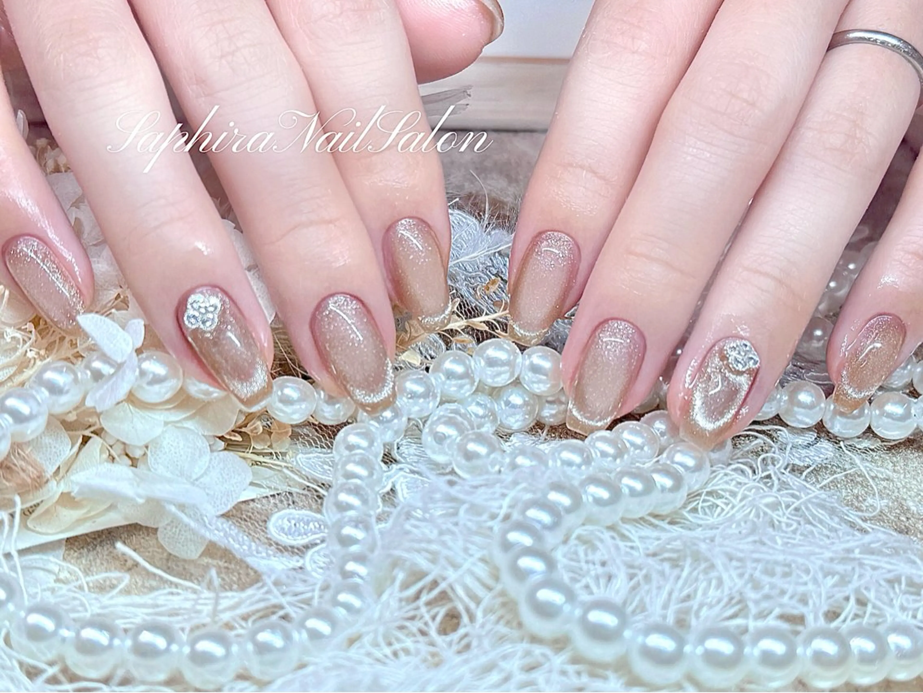 カラー ハンドネイル Saphiraネイル サロン錦糸町のネイルデザイン