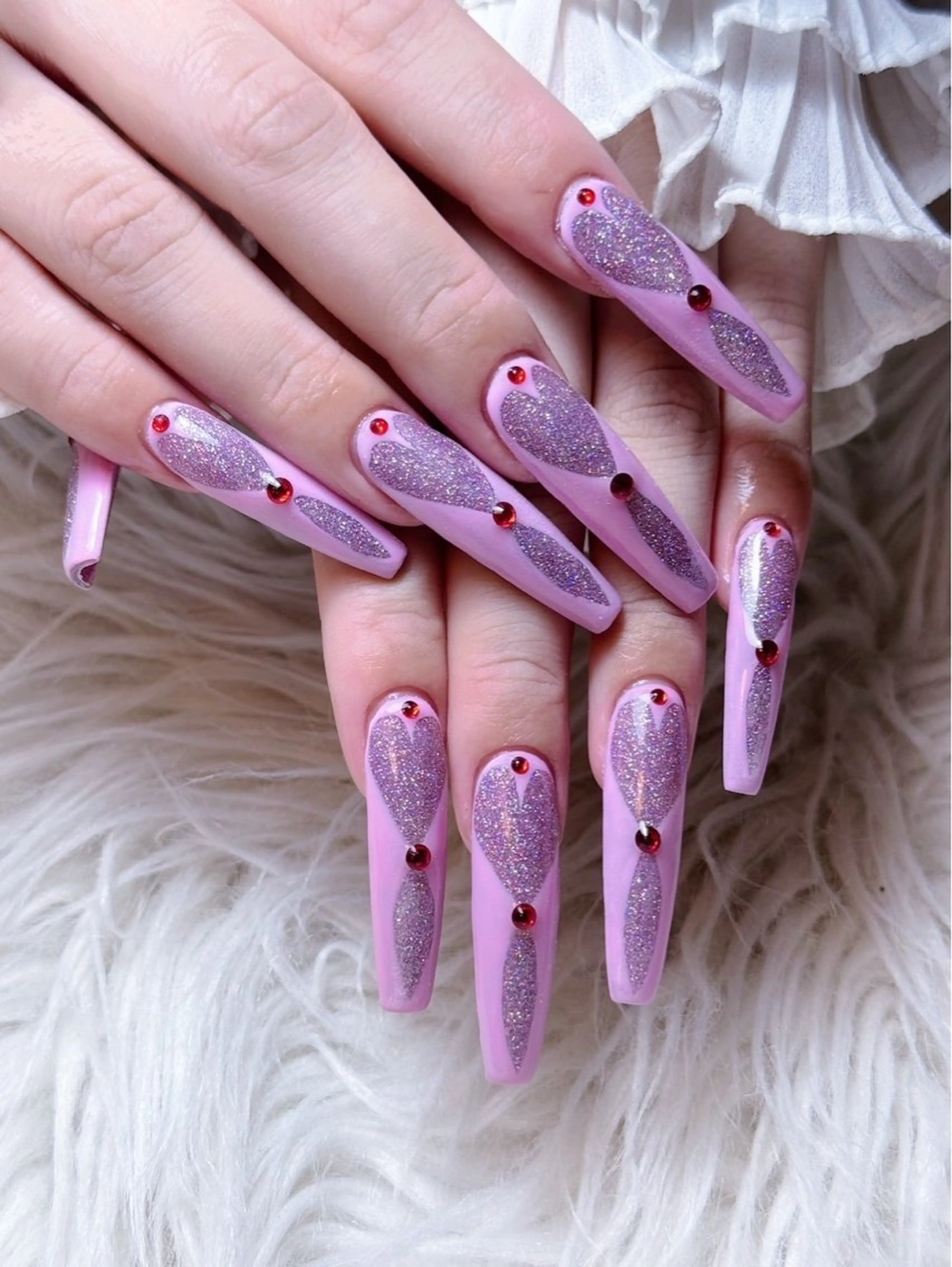 ネイル チークネイル 長さ出し フラワーネイル フレンチネイル ガーリー ハンドネイル NEW NAIL 池袋のネイルデザイン