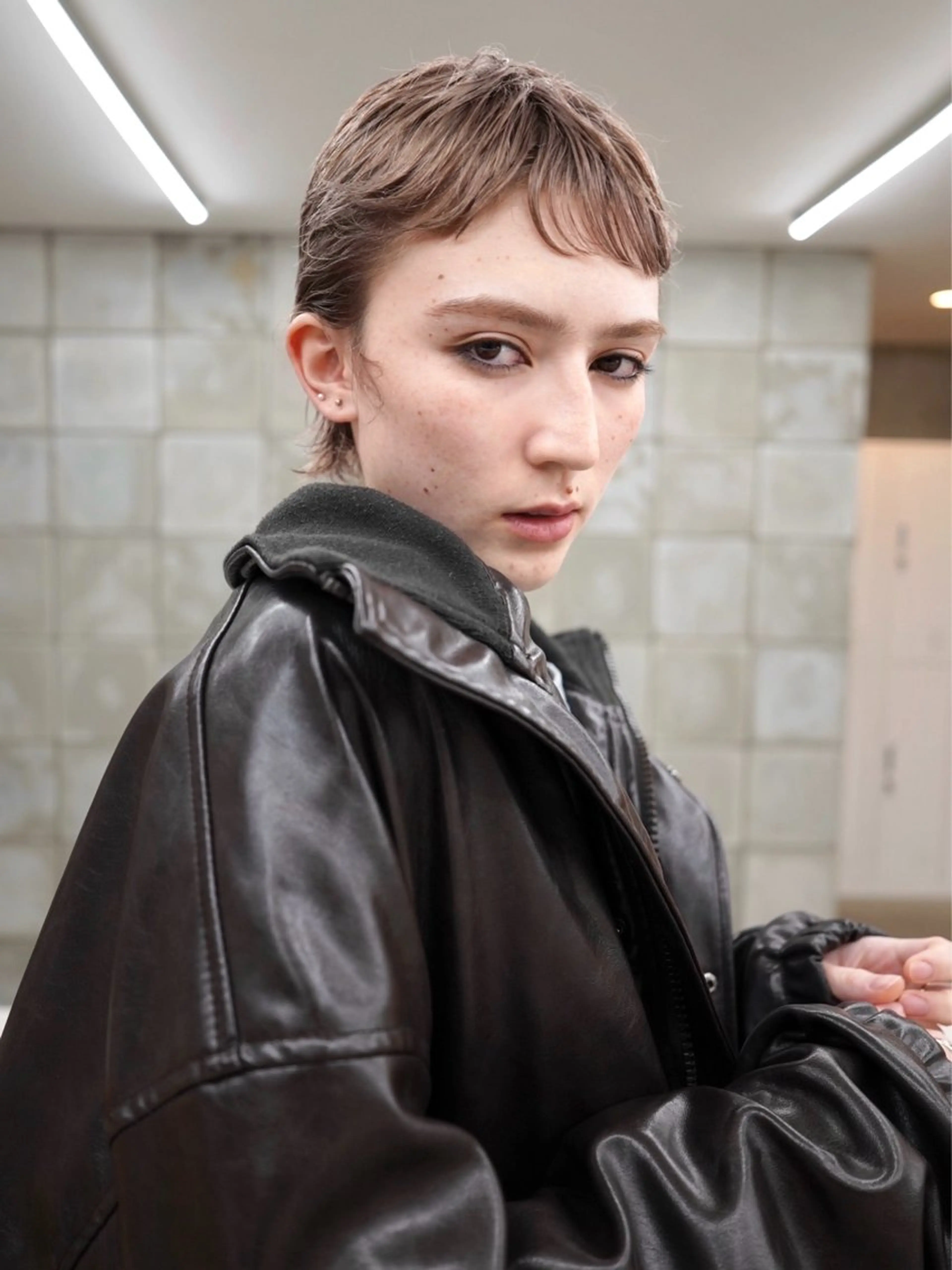 ショート カラー ベージュカラー Kaito🐶/ デザイン/レイヤーのヘアスタイル