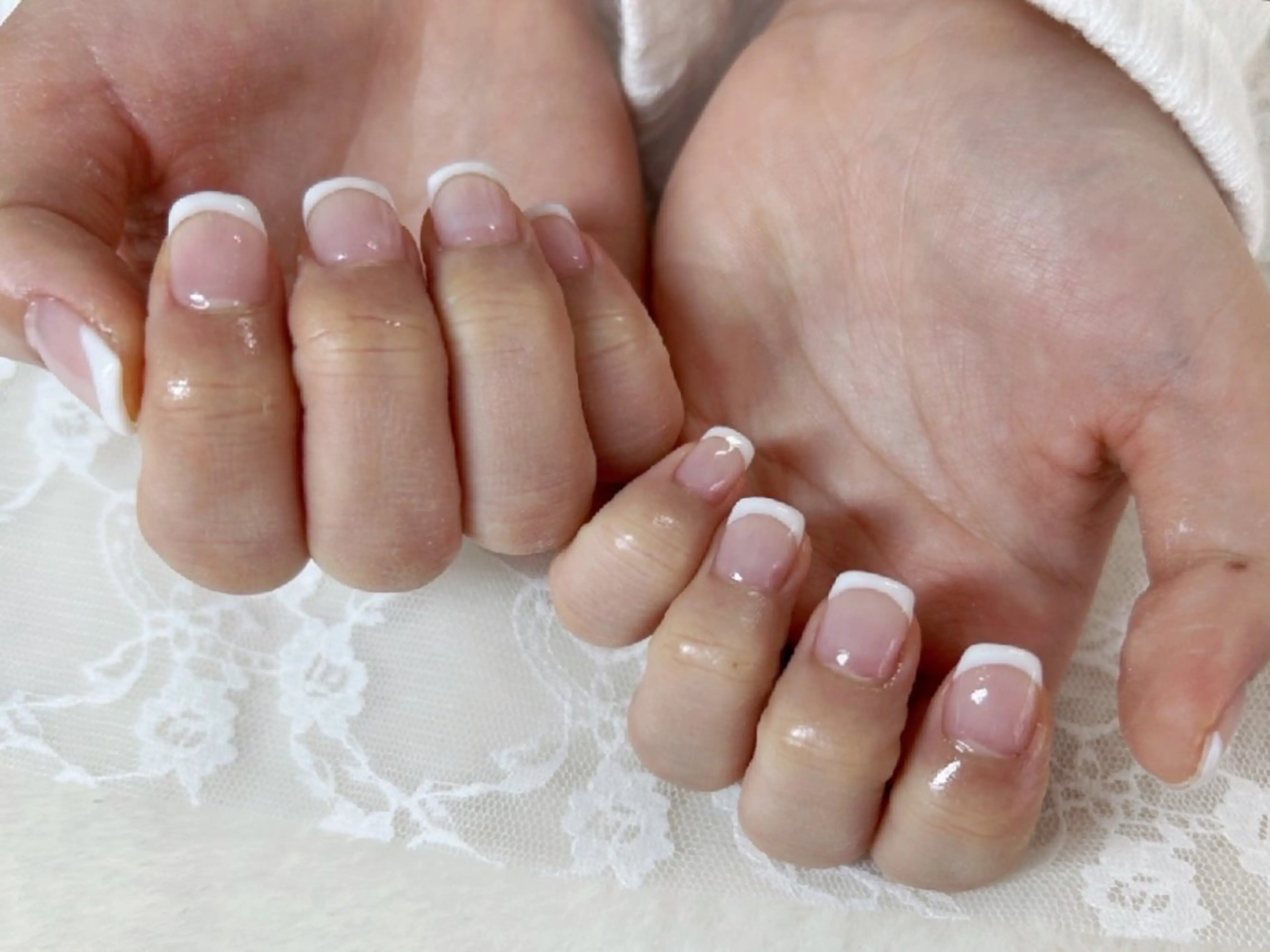 ネイル フレンチネイル オフィスネイル シンプルネイル ハンドネイル ハンドケア 心斎橋Salon Epokkuのネイルデザイン