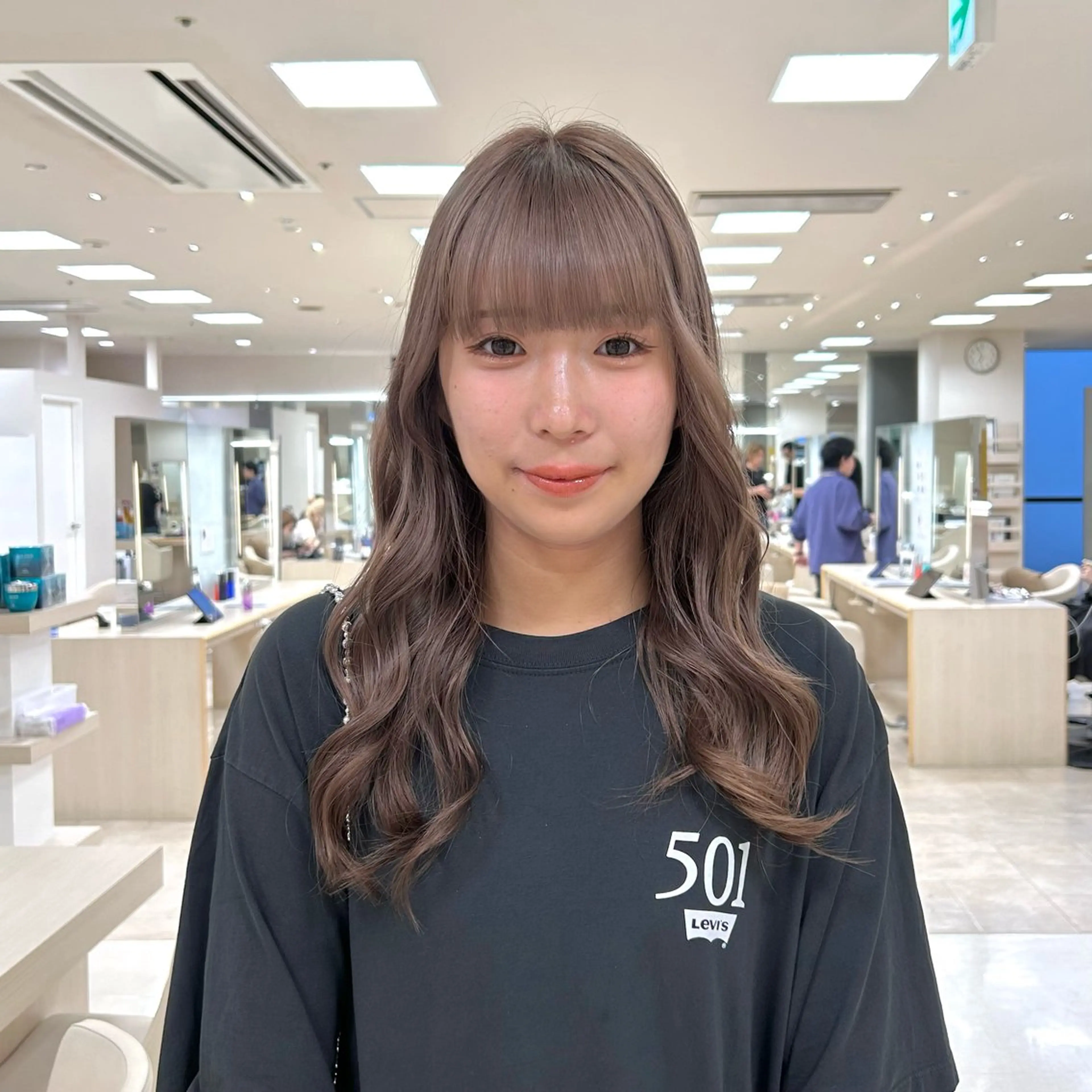 ロング カラー カット ヘアカラー ヘアアレンジ/ベー ジュchiakiのヘアスタイル