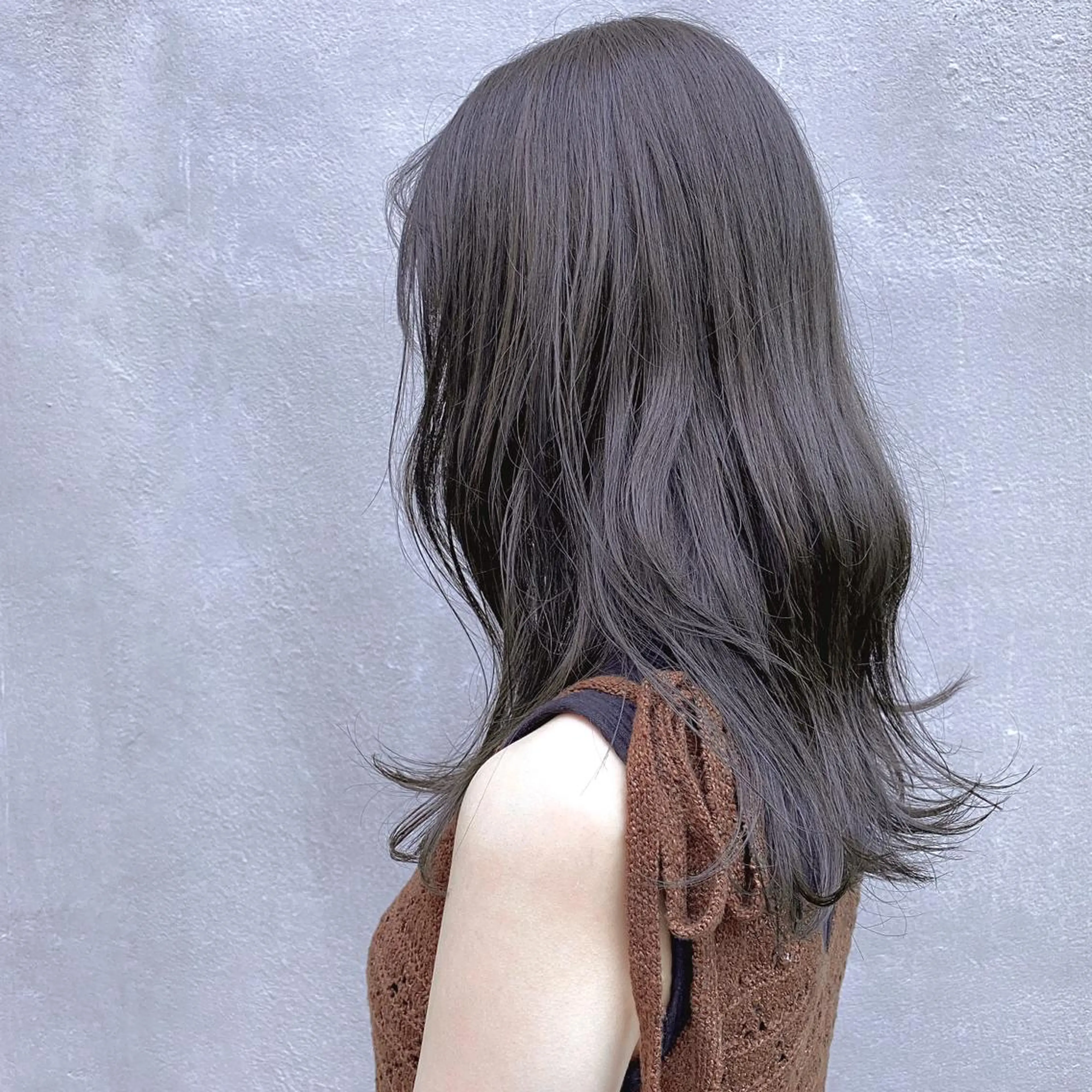 セミロング カラー パーマ ヘアアレンジ グレージュ ミント カット ヘアカラー トリートメント ヘッドスパ 【ダメージレス施術】 【透明感】北村 拓也のヘアスタイル