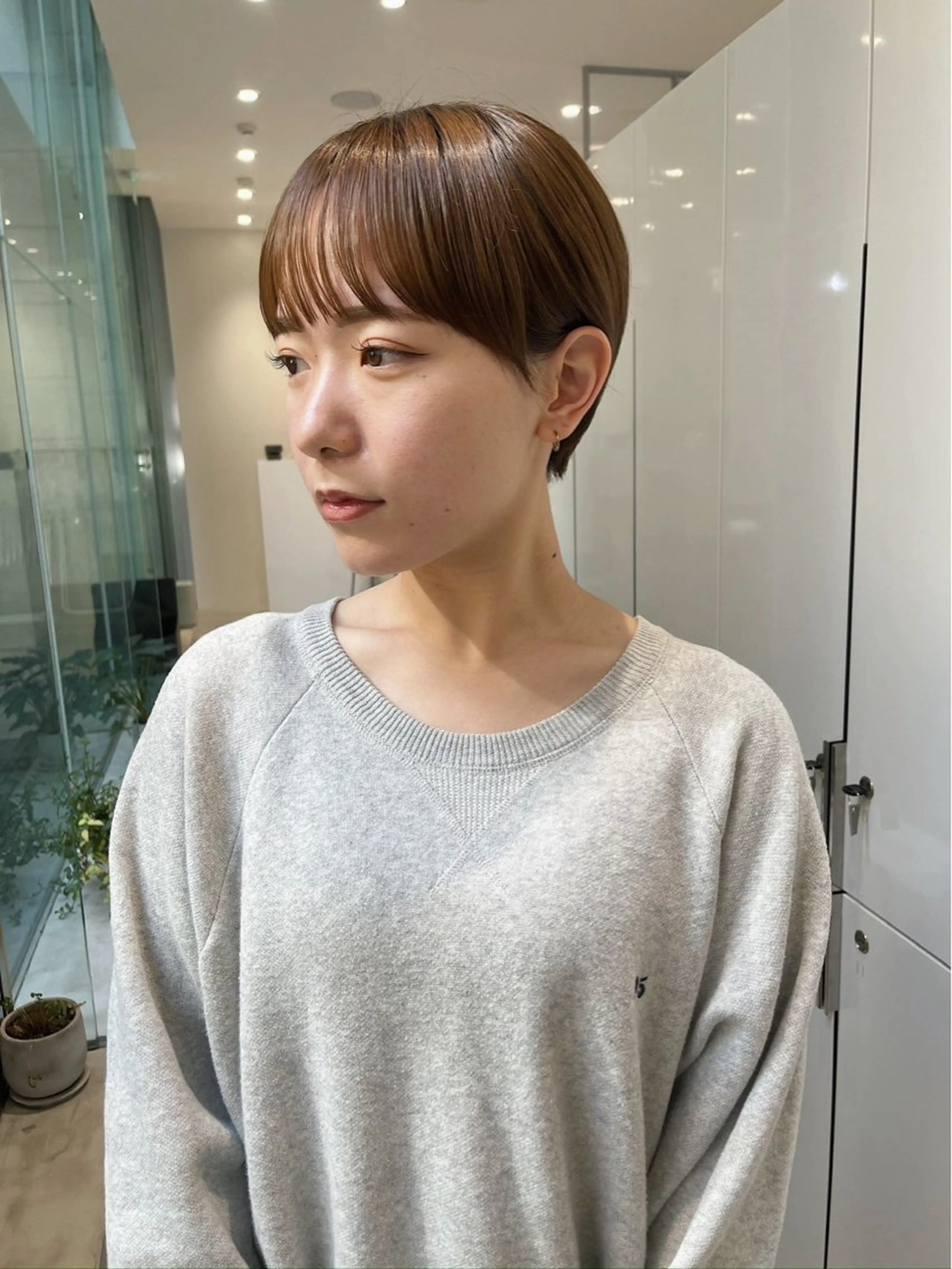 ショート ショートヘア ひかり／ベージュ ／似合わせカットのヘアスタイル
