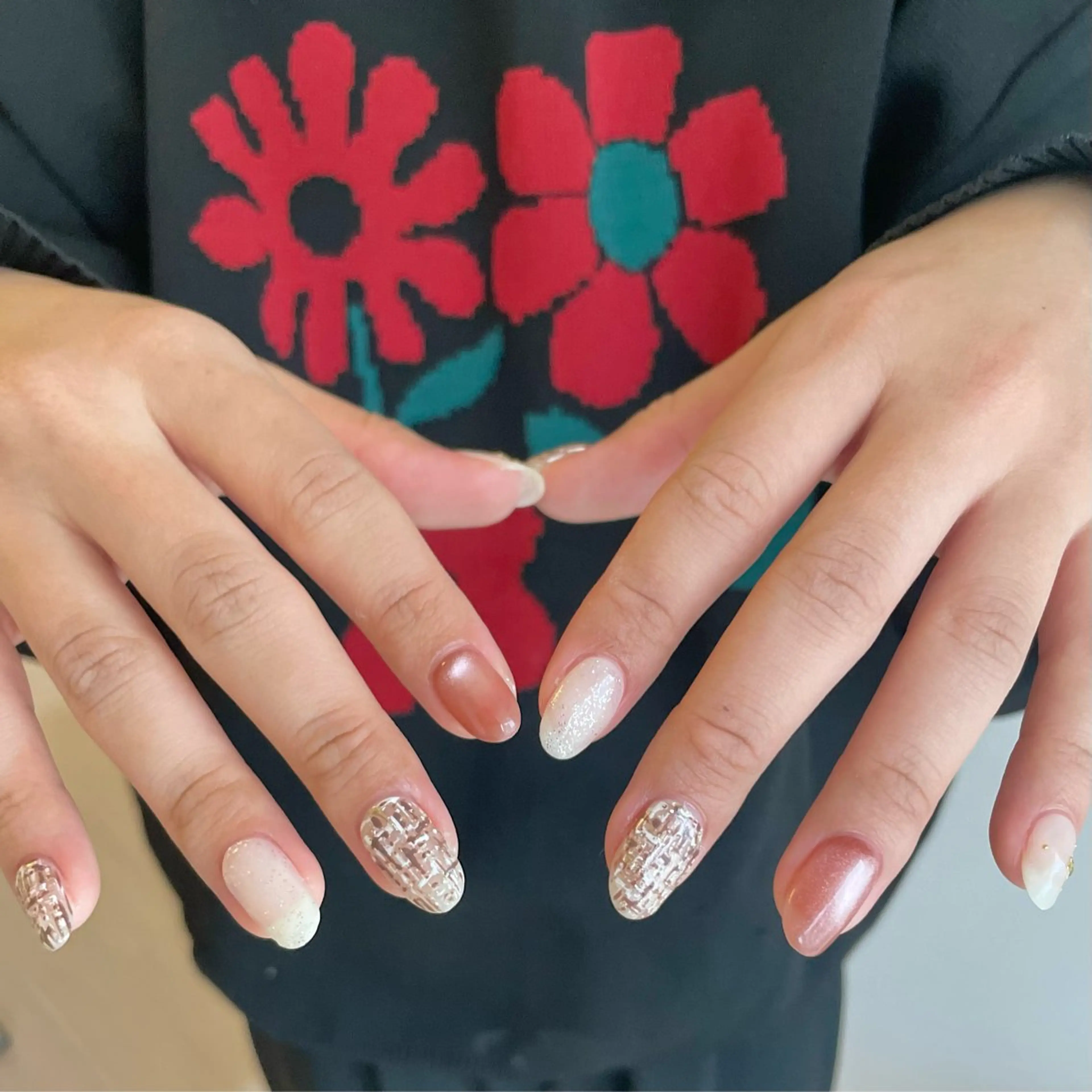 ネイル ツイードネイル co_ nailのネイルデザイン
