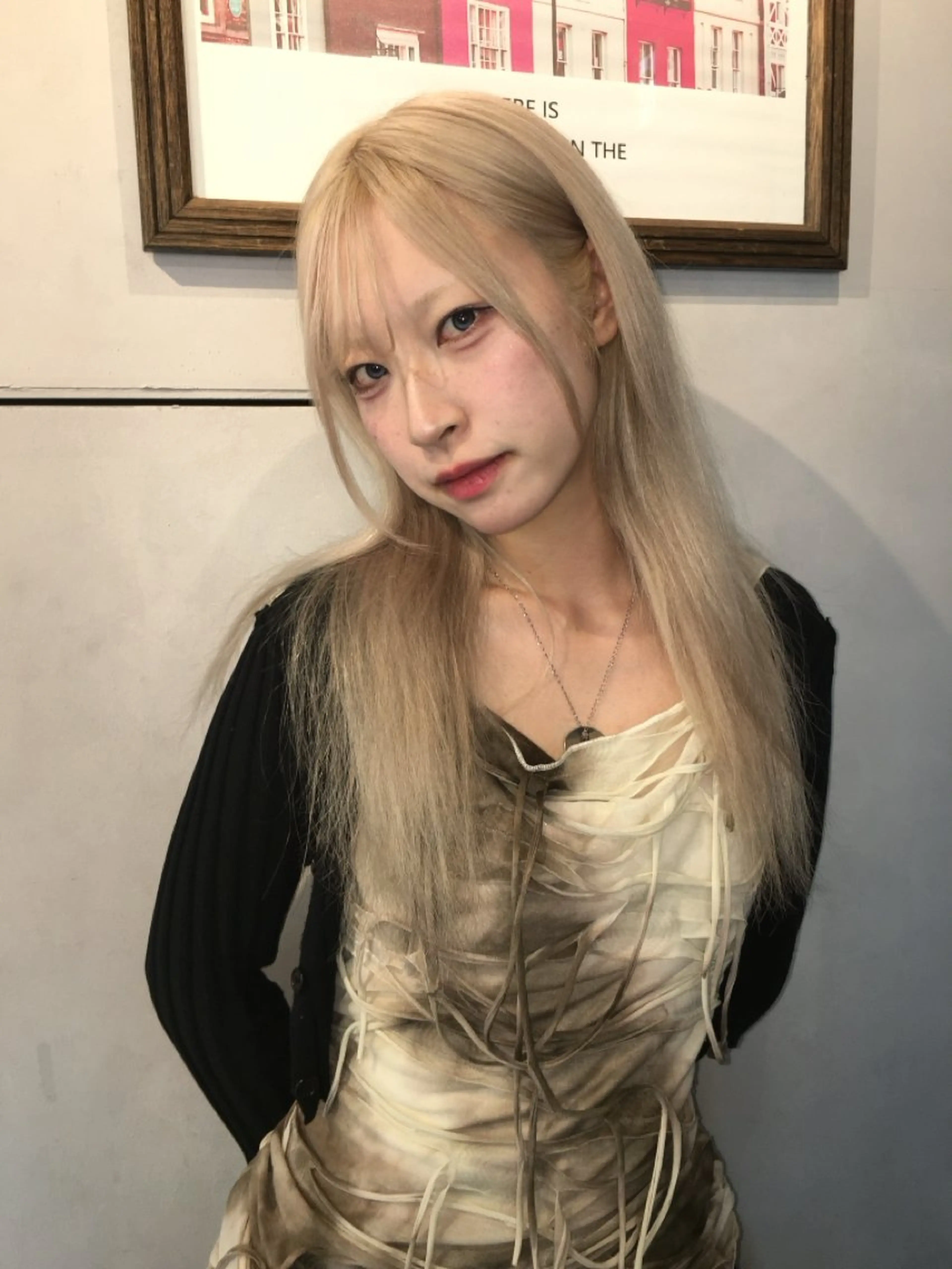 セミロング カット ヘアカラー トリートメント 浅沼 伸昌のヘアスタイル