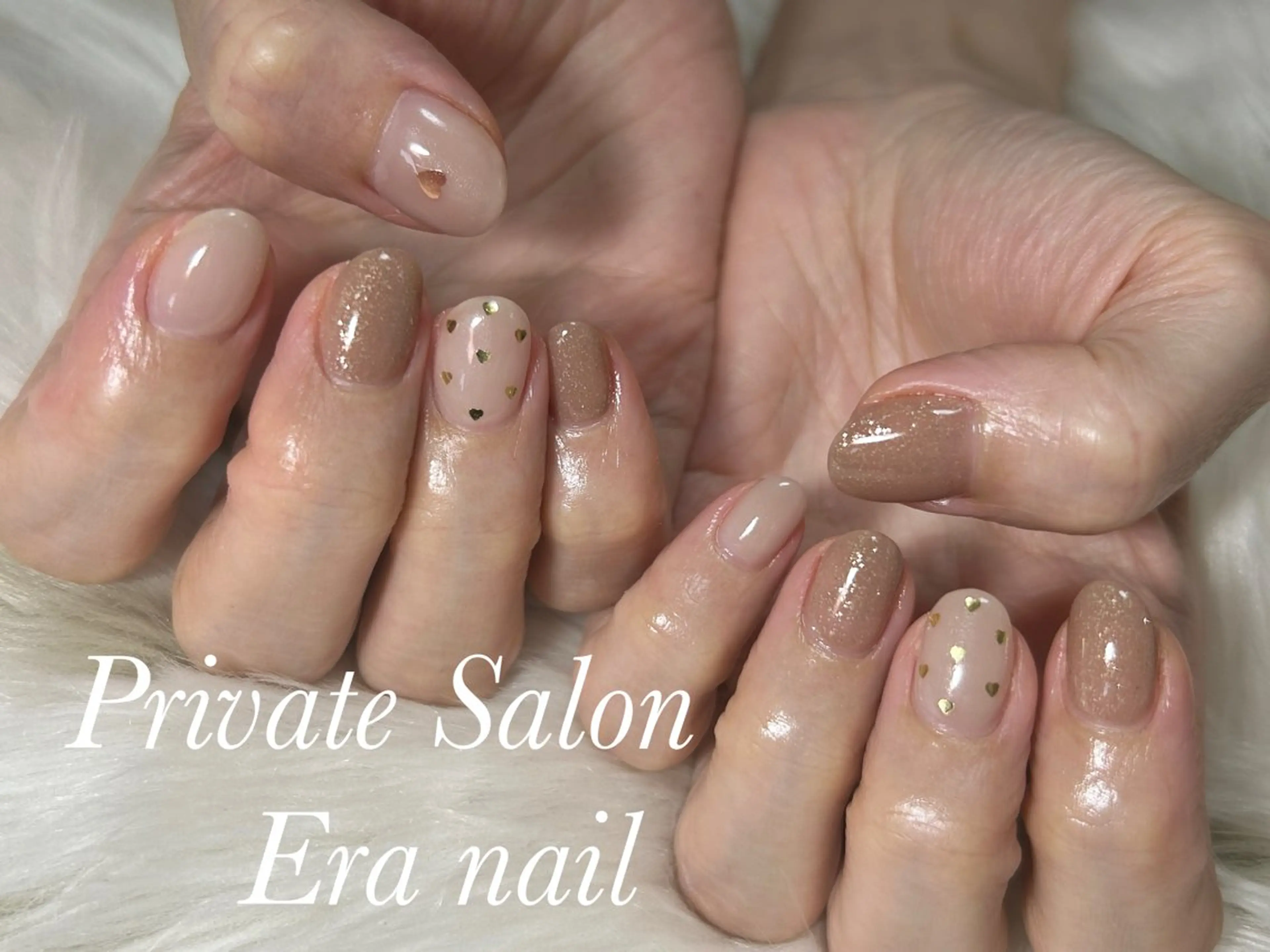 ネイル ハート ハンドネイル Era nailのネイルデザイン