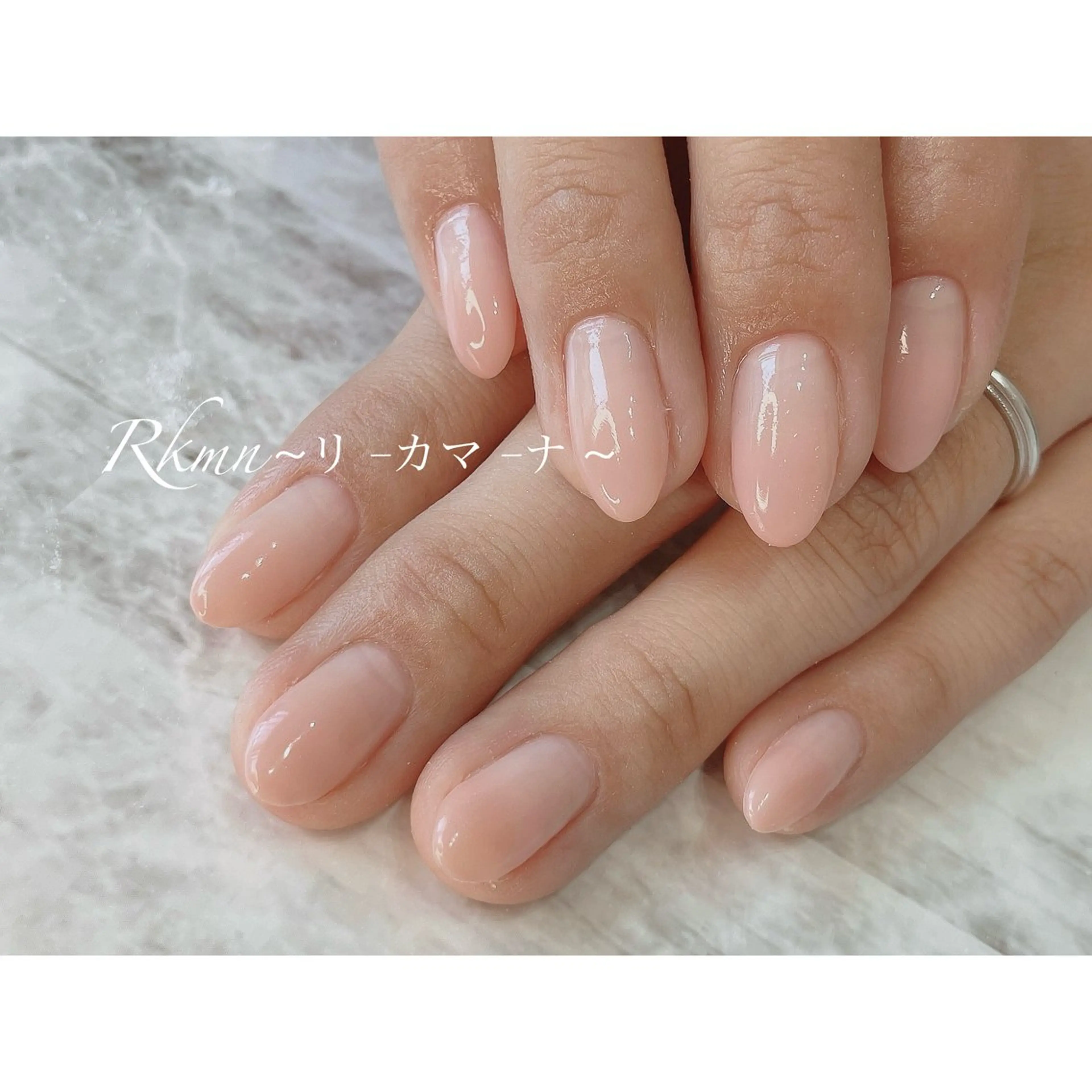 ネイル アートネイル グラデーション ピンク ピンクベージュ 春ネイル ハンドネイル フットネイル ハンドケア Rkmn ~リ-カマ-ナ~のネイルデザイン