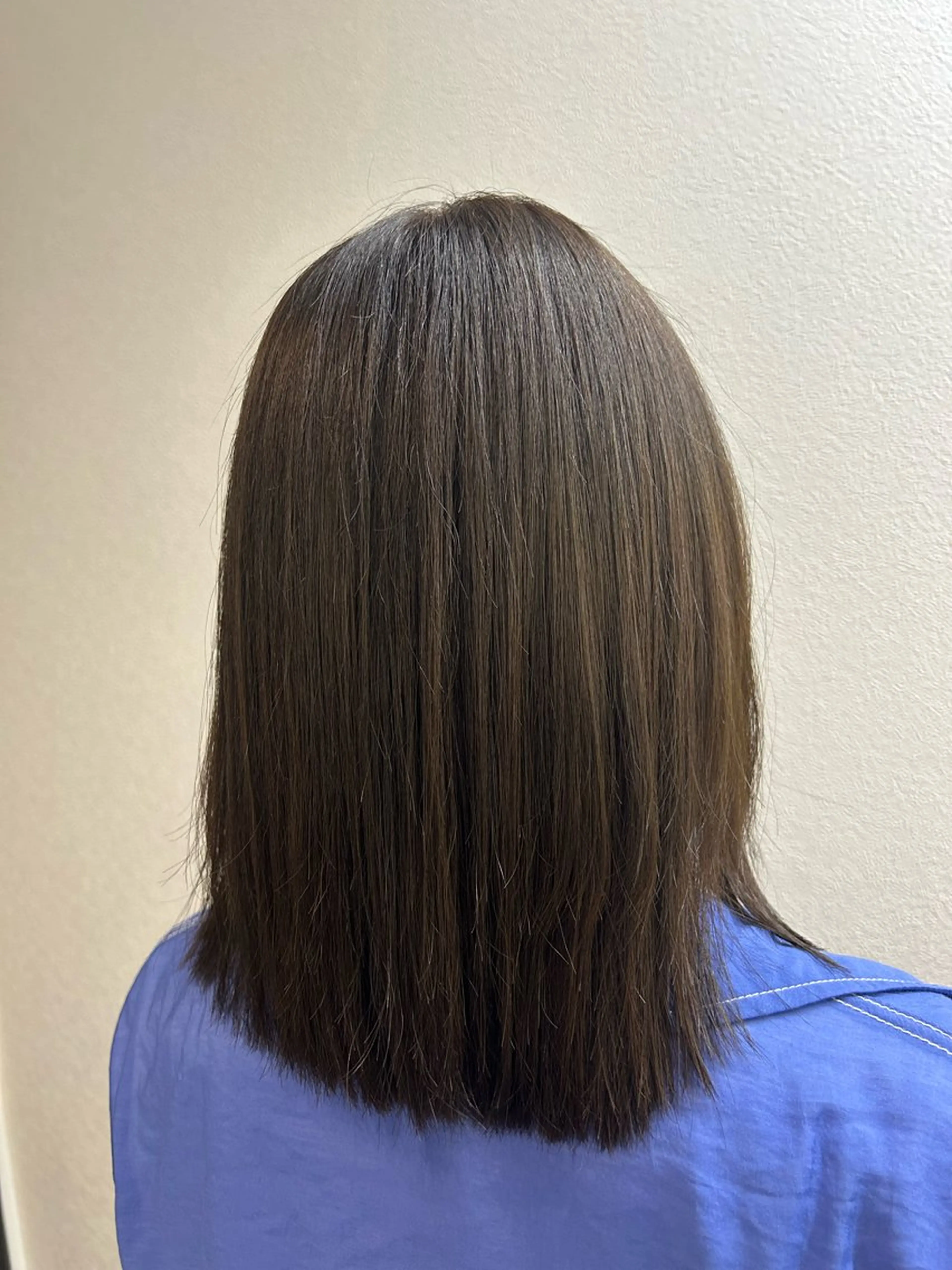 ミディアム カラー ヘアカラー 福本 菜緒のヘアスタイル