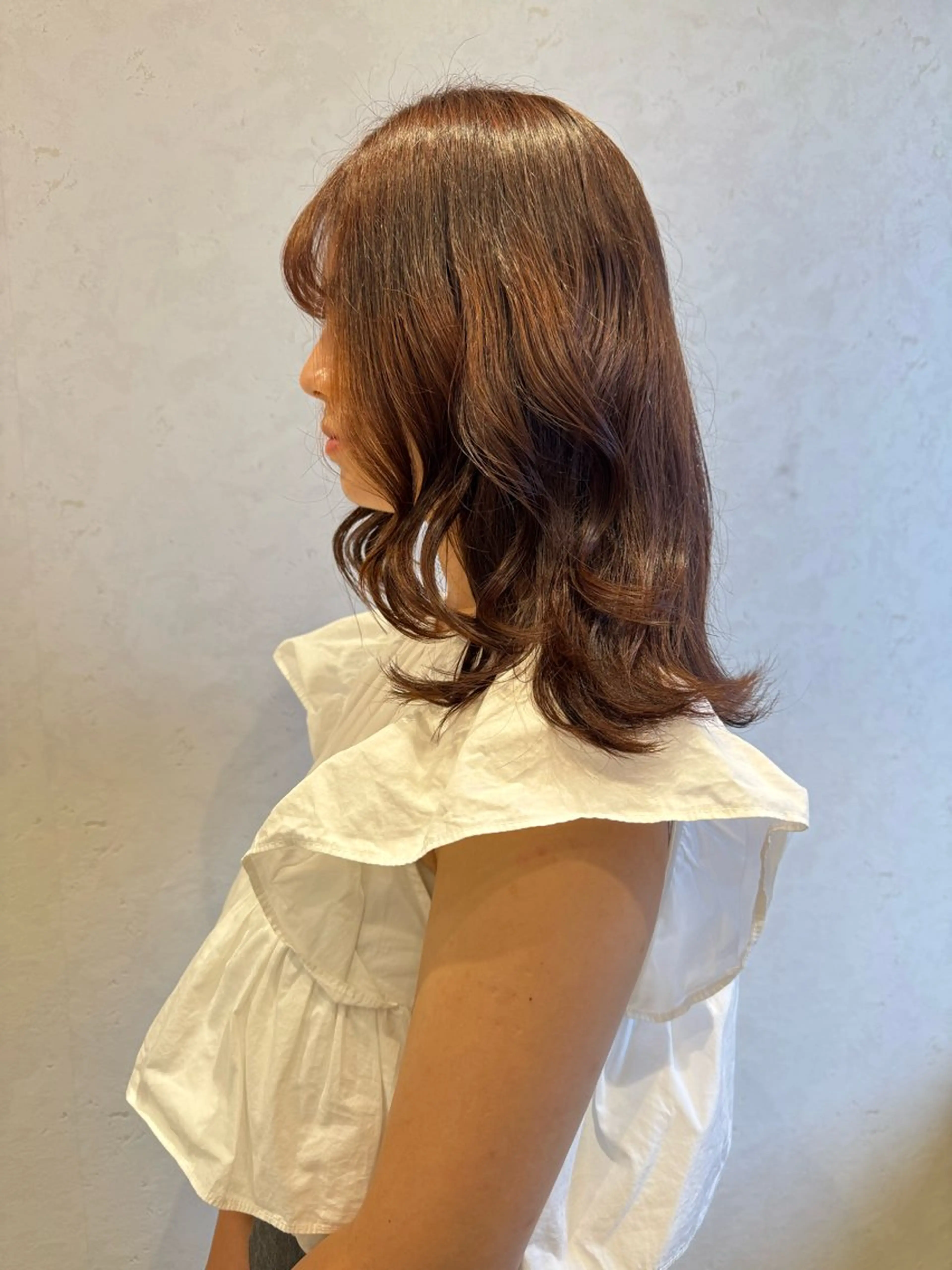 セミロング ナチュラル／艶髪💎 maoのヘアスタイル