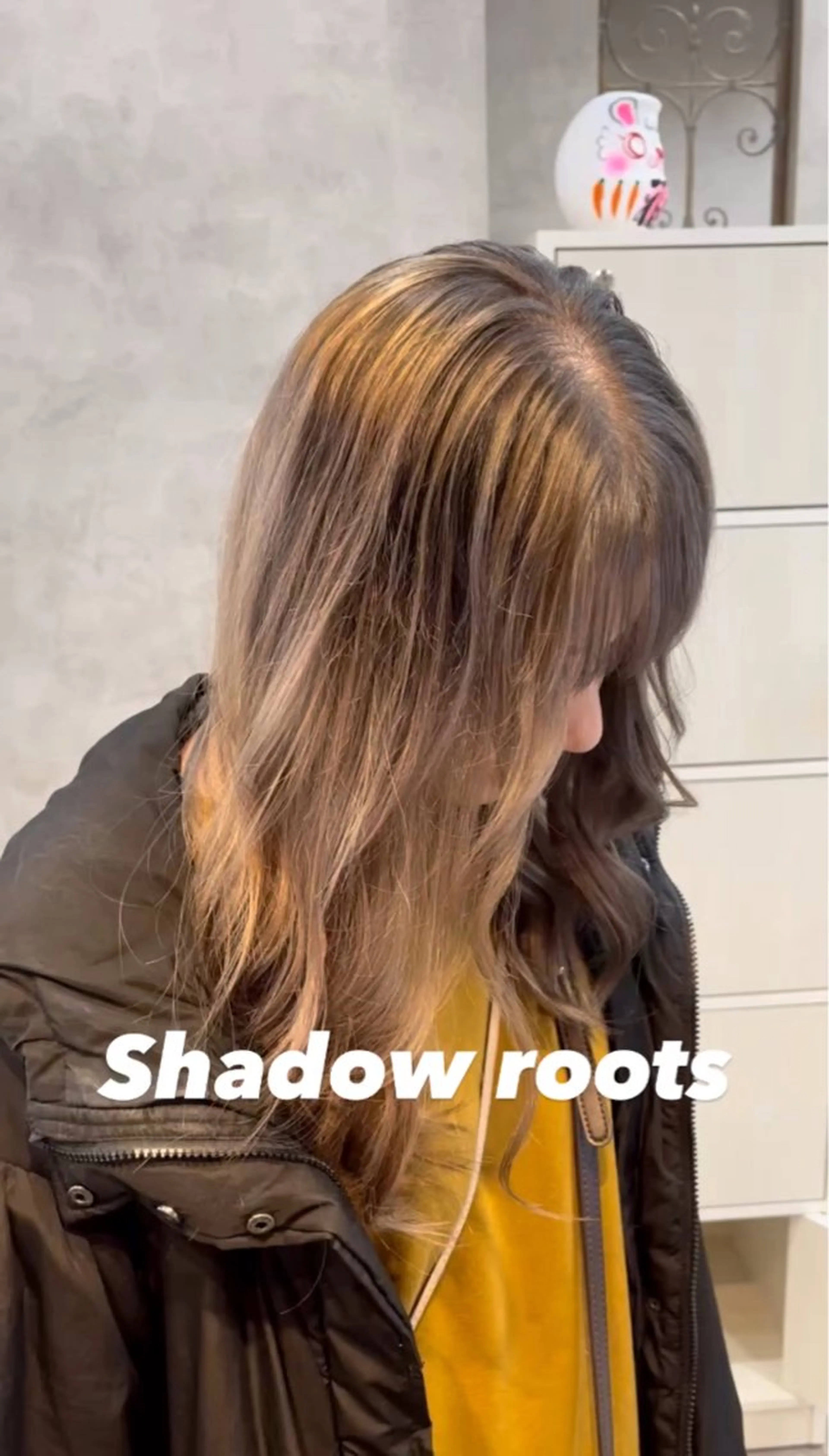 ロング カラー バレイヤージュ レイヤーカット ✨レイヤー/柔らかベ ージュ青山✨のヘアスタイル