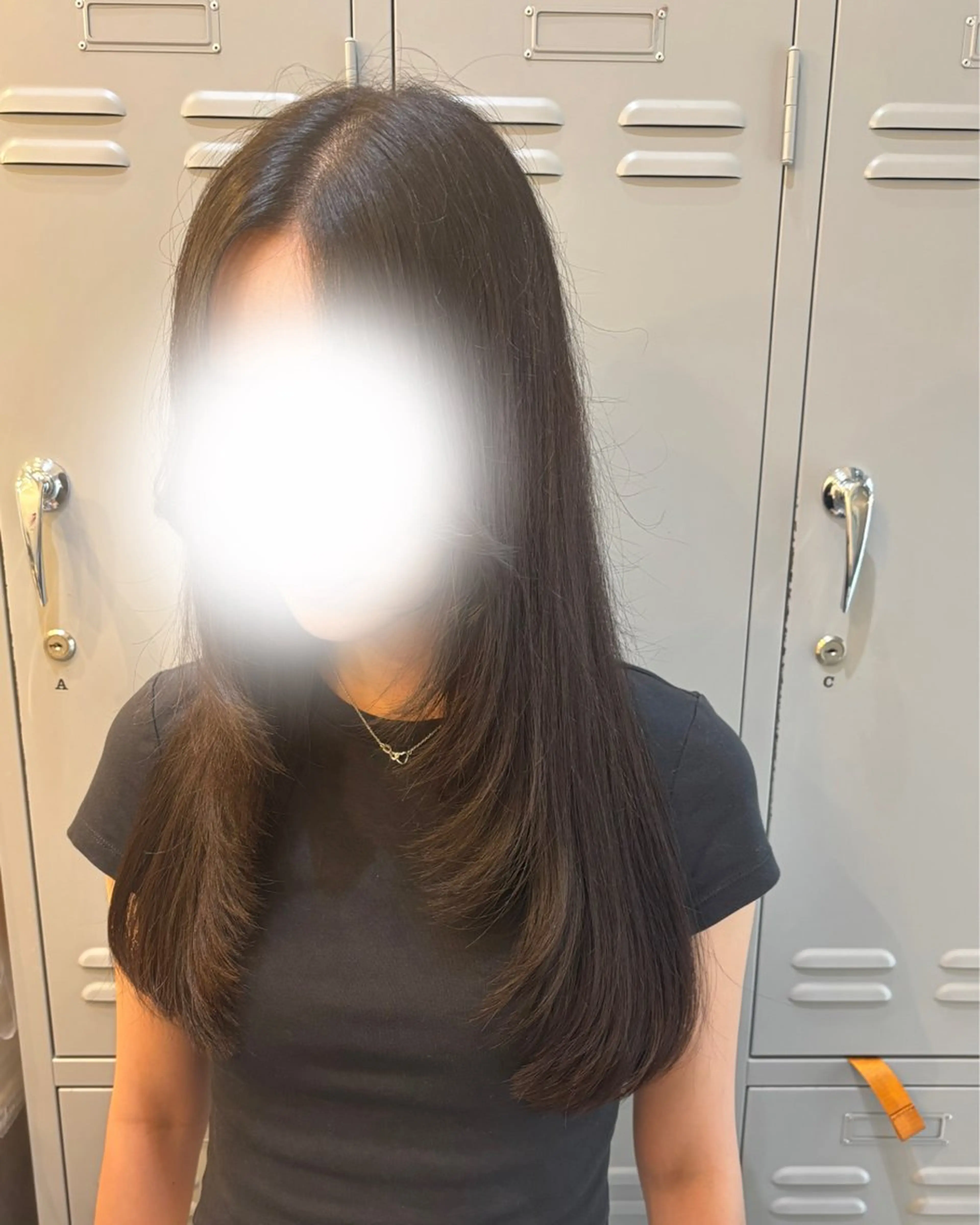 ロング カット 透け感ブラウンカラー /レイヤー🧸ナシコのヘアスタイル