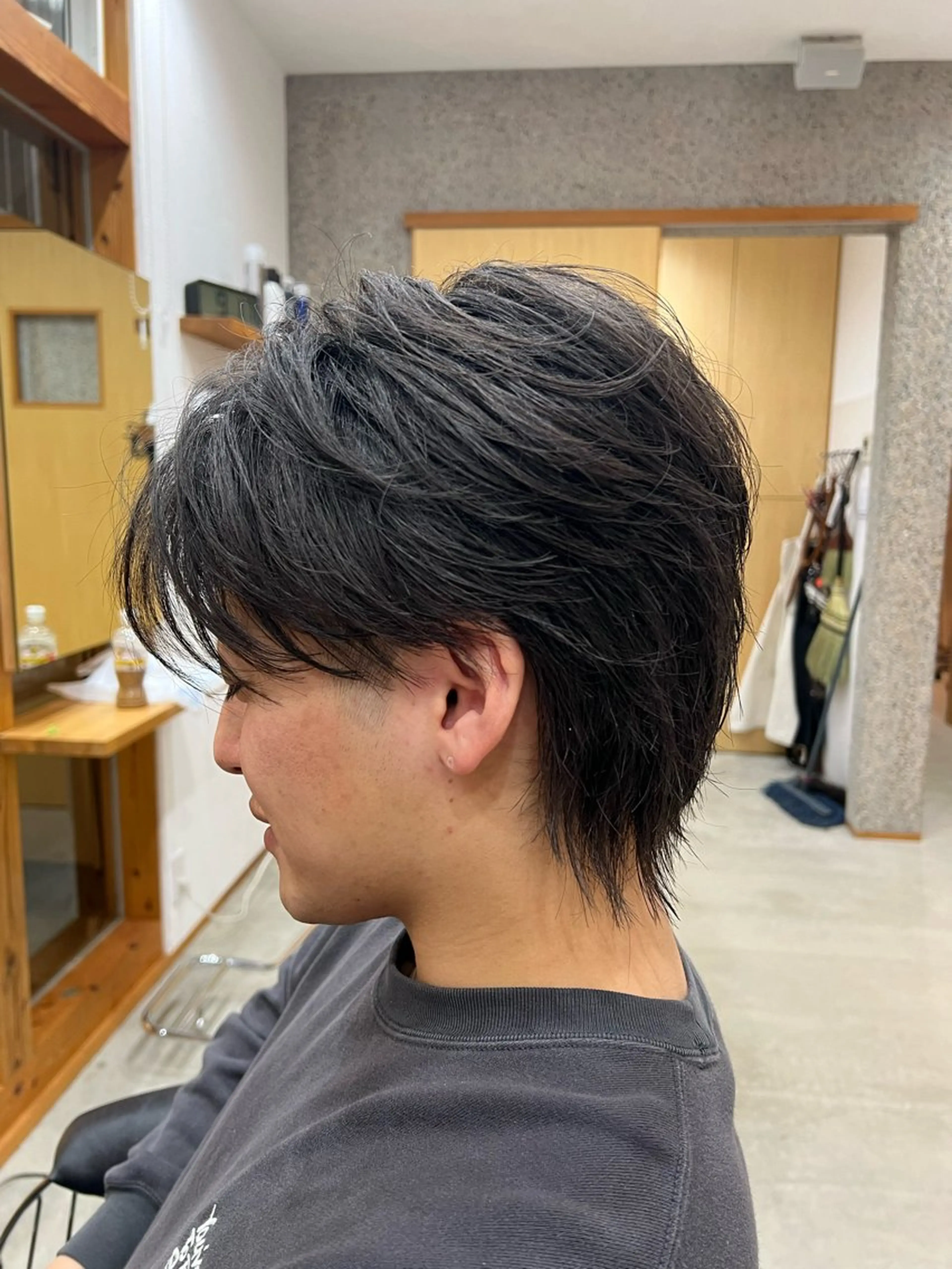 メンズ カット パーマ 解良 優斗のヘアスタイル