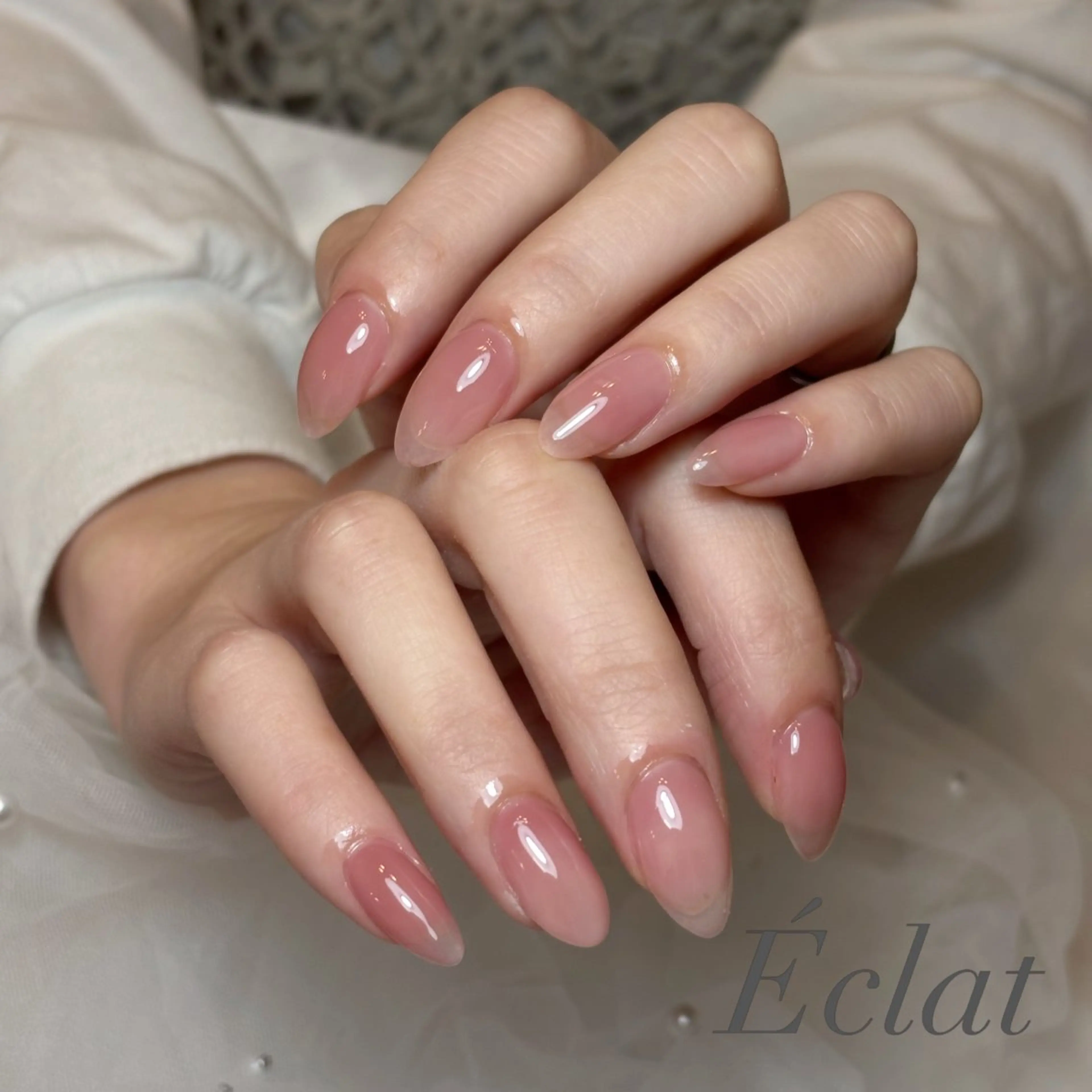 ネイル ワンカラーネイル ハンドネイル nail salon Éclatのネイルデザイン