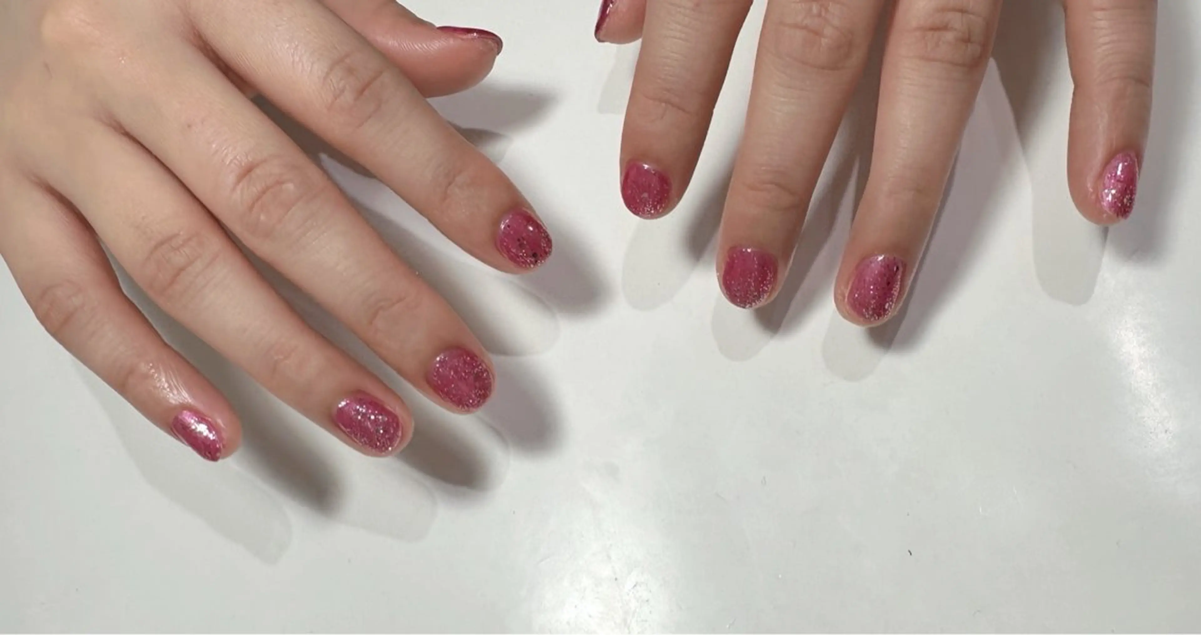 ネイル ジェルネイル ラメ(グリッター) ピンク hiromi. ＊モデル募集＊のネイルデザイン